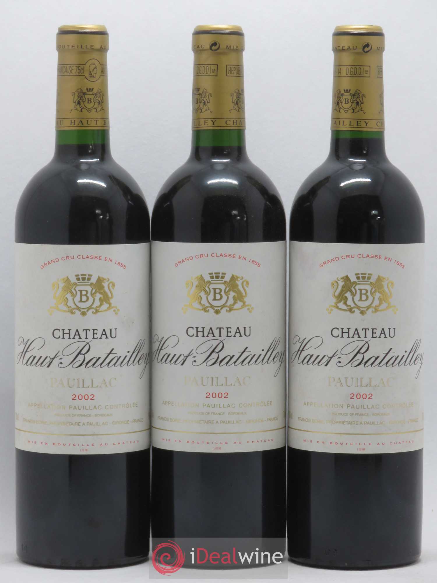 Château Haut Batailley 5ème Grand Cru Classé 2002 - Lot de 11 bouteilles - 1