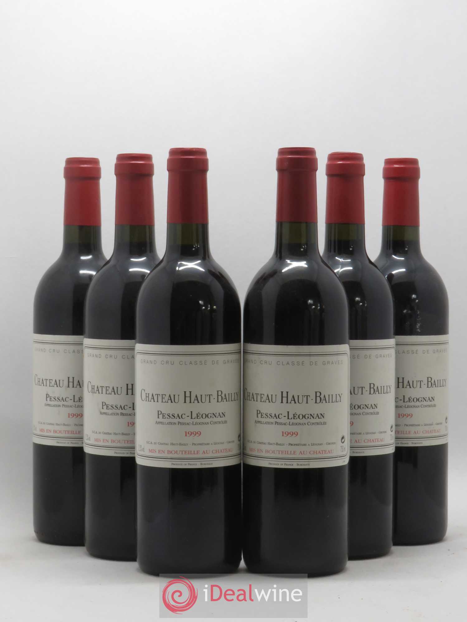 Château Haut-Bailly Cru Classé de Graves 1999 - Lot de 6 bouteilles - 0