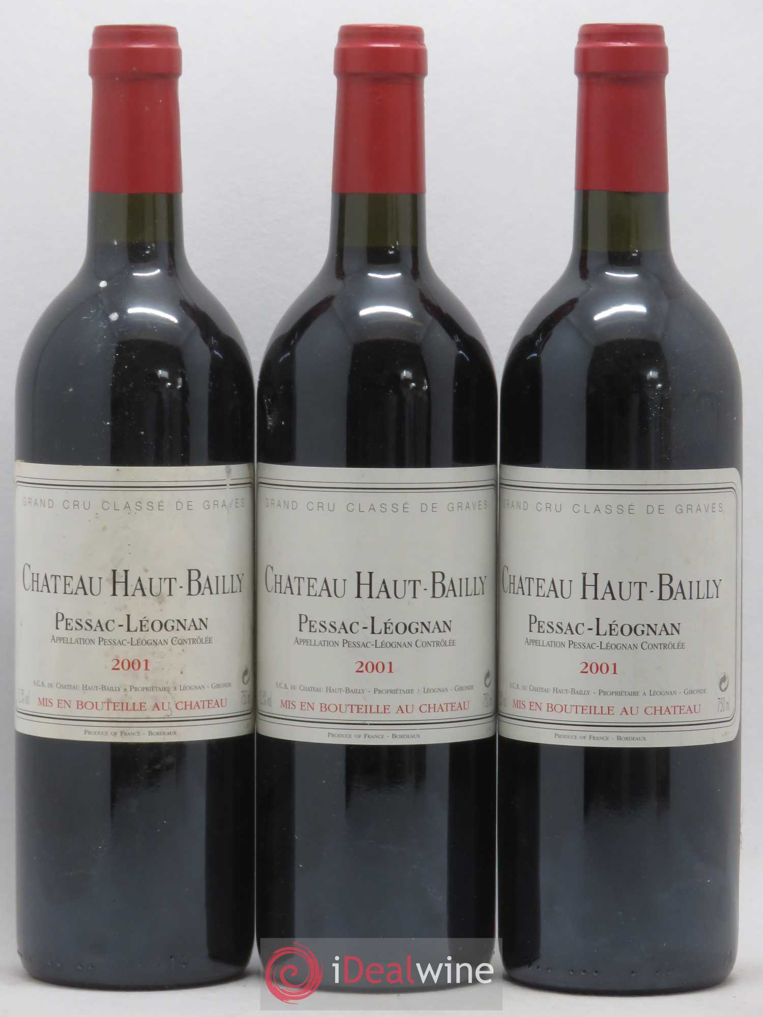 Château Haut-Bailly Cru Classé de Graves 2001 - Lot de 6 bouteilles - 1