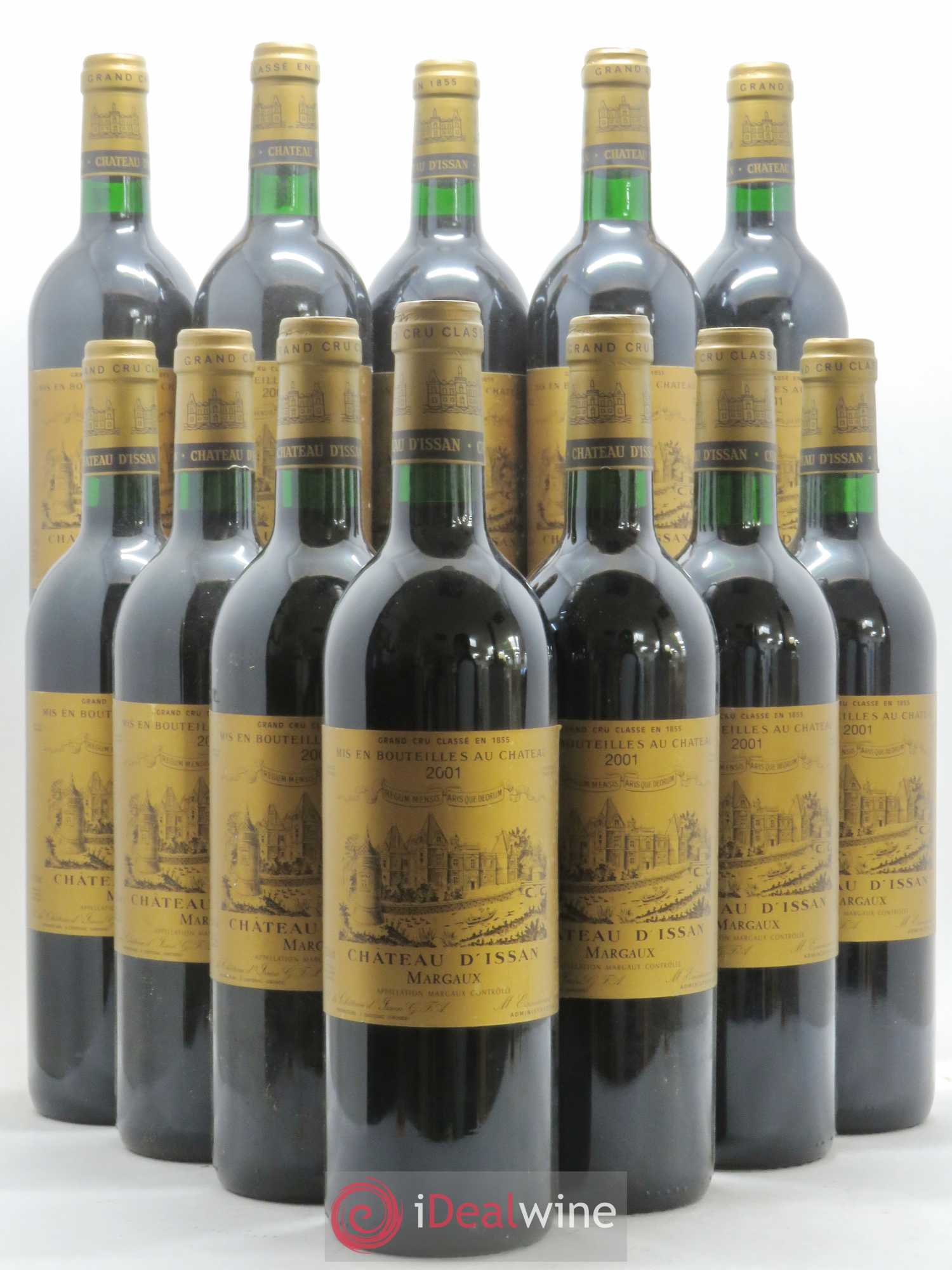 Château d'Issan 3ème Grand Cru Classé 2001 - Lot de 12 bouteilles - 0