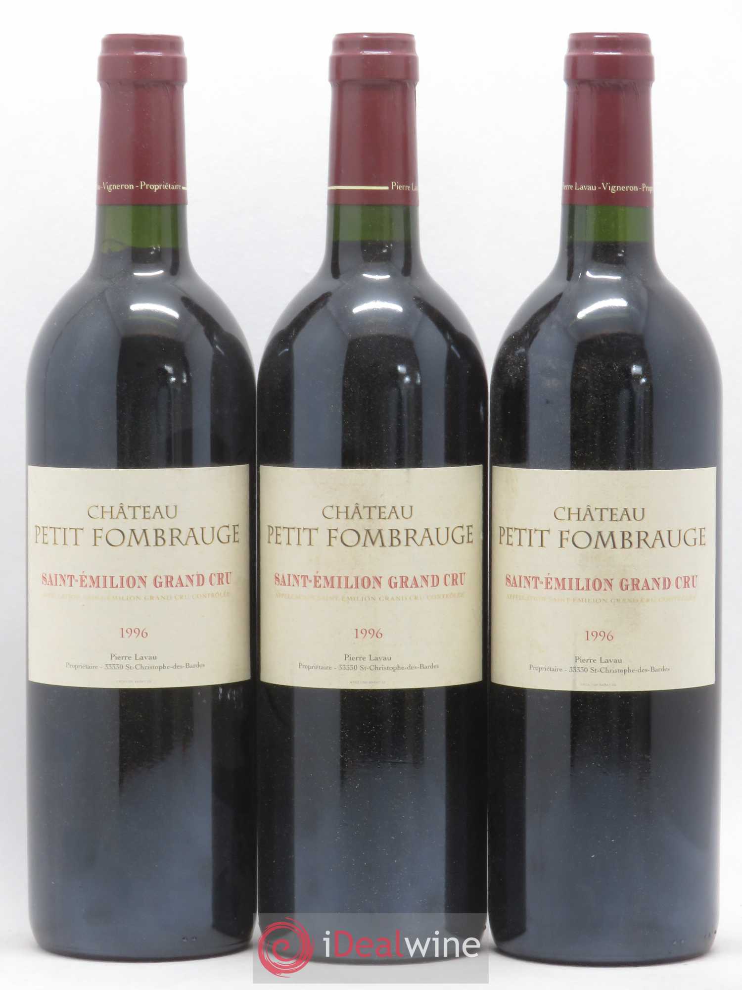 Saint-Émilion Grand Cru Petit Frombauge 1996 - Lot de 12 bouteilles - 1