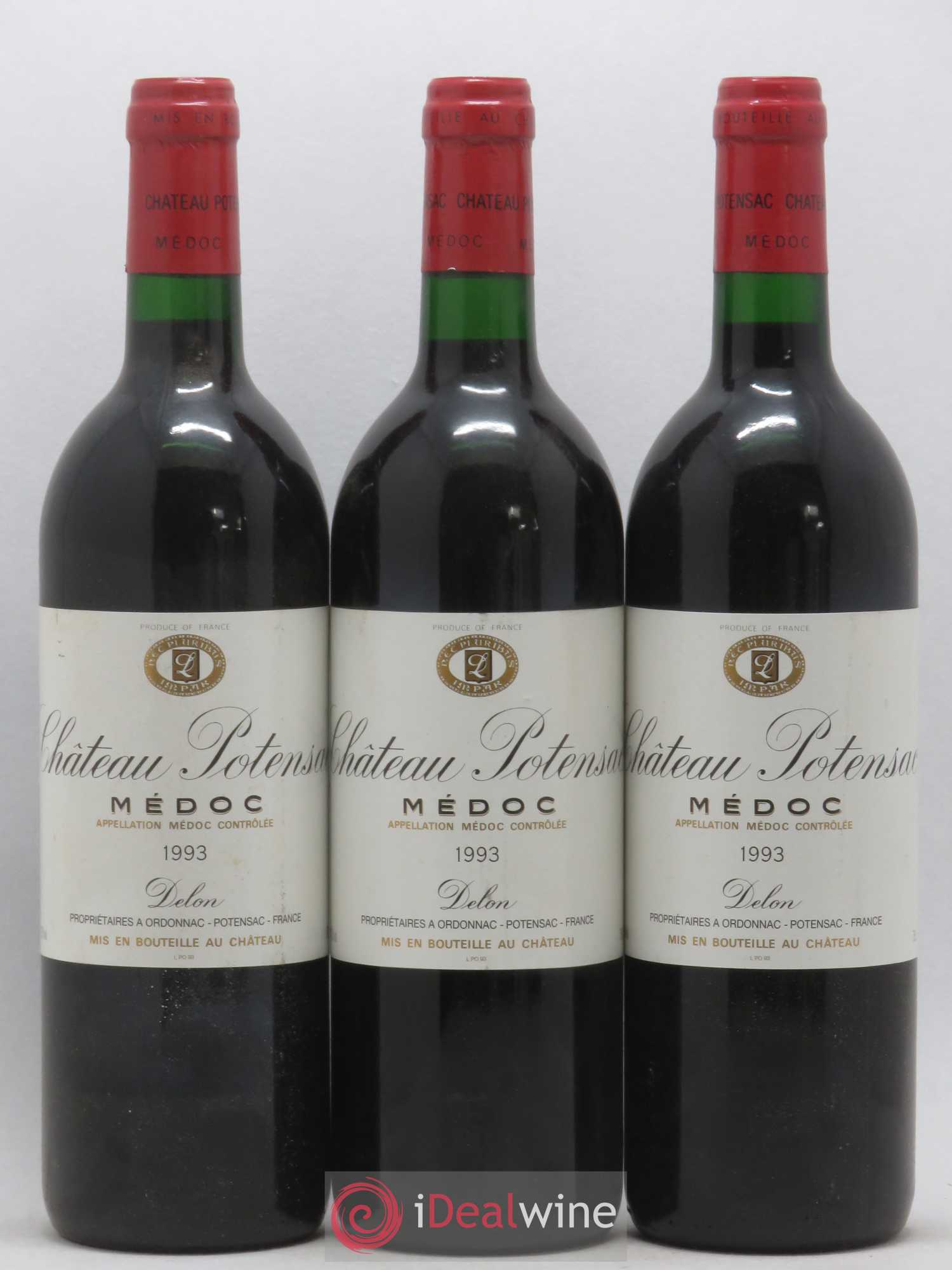 Château Potensac 1993 - Lot de 6 bouteilles - 1