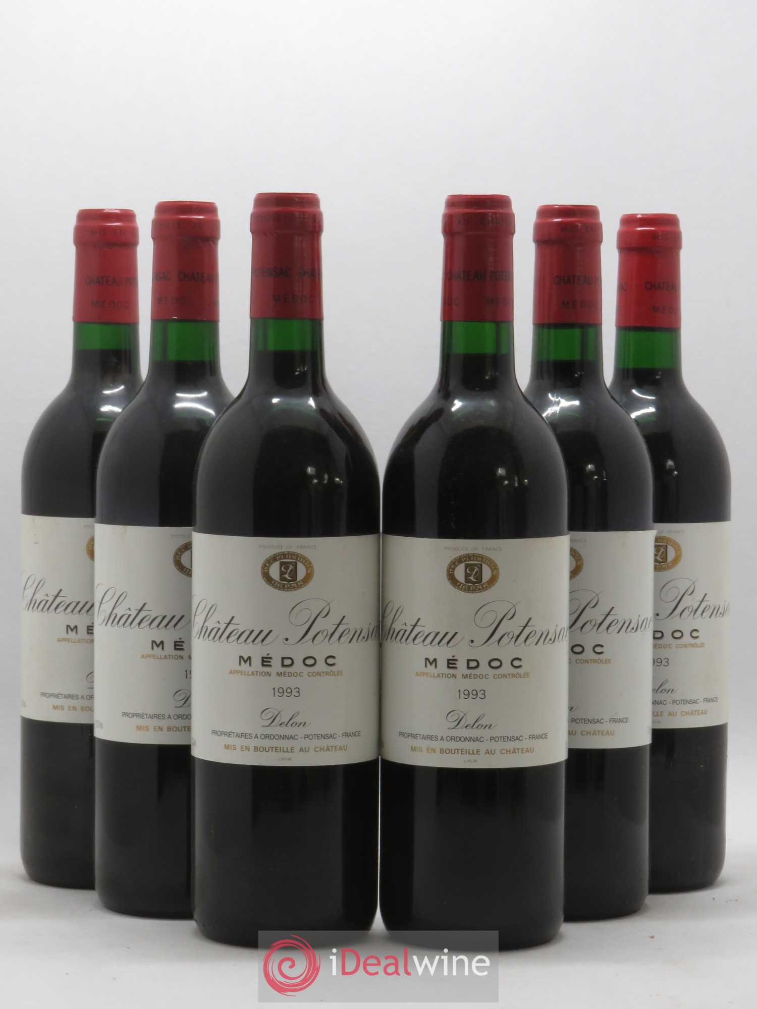 Château Potensac 1993 - Lot de 6 bouteilles - 0