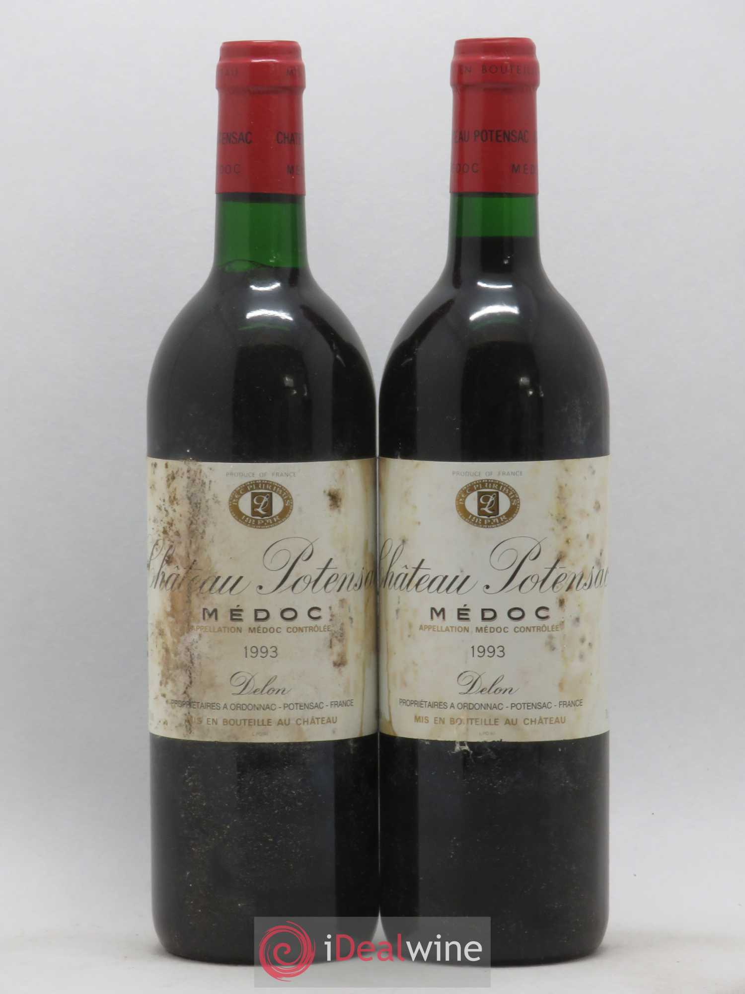 Château Potensac 1993 - Lot de 2 bouteilles - 0