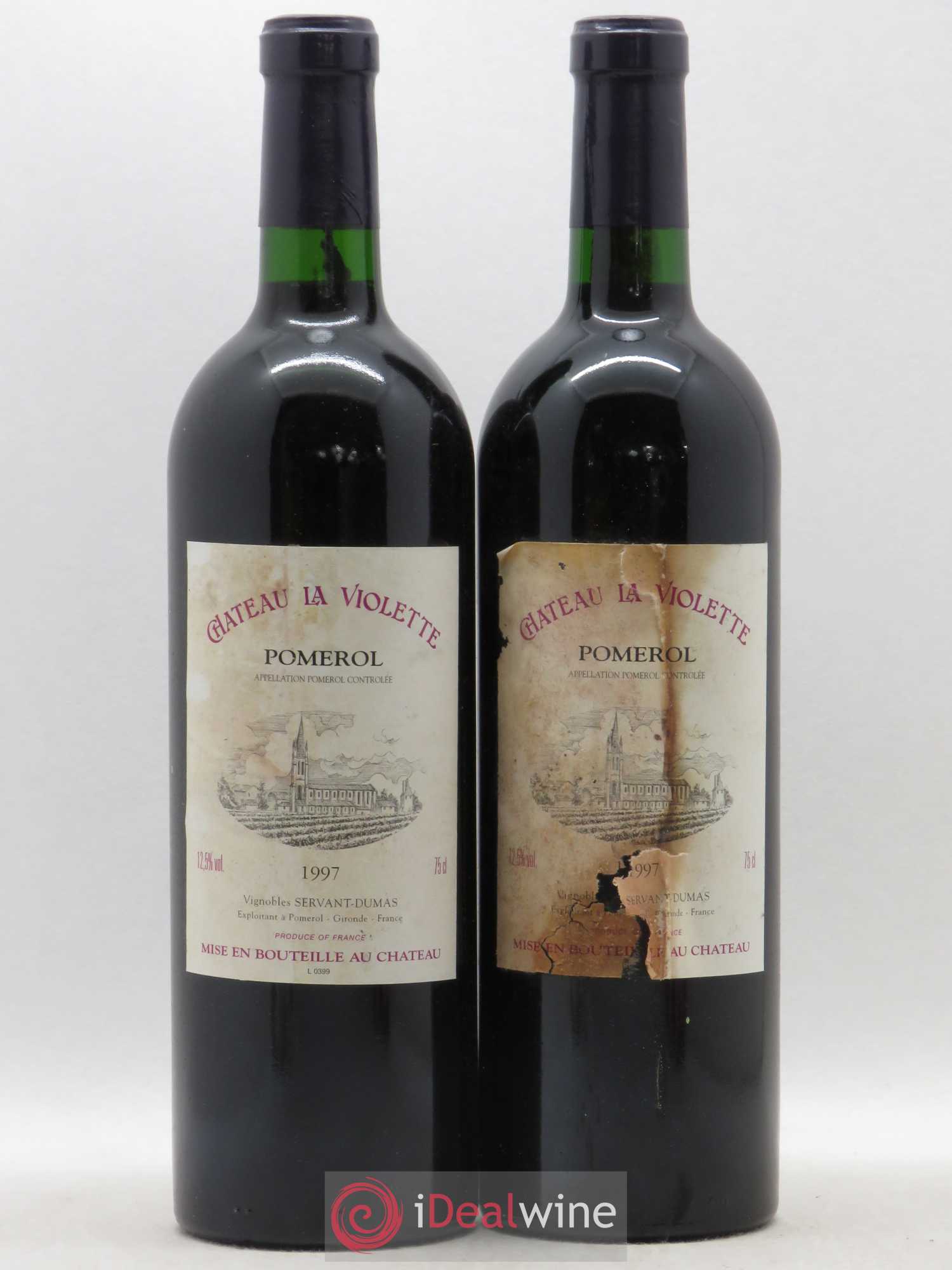 Château la Violette 1997 - Lot de 2 bouteilles - 0