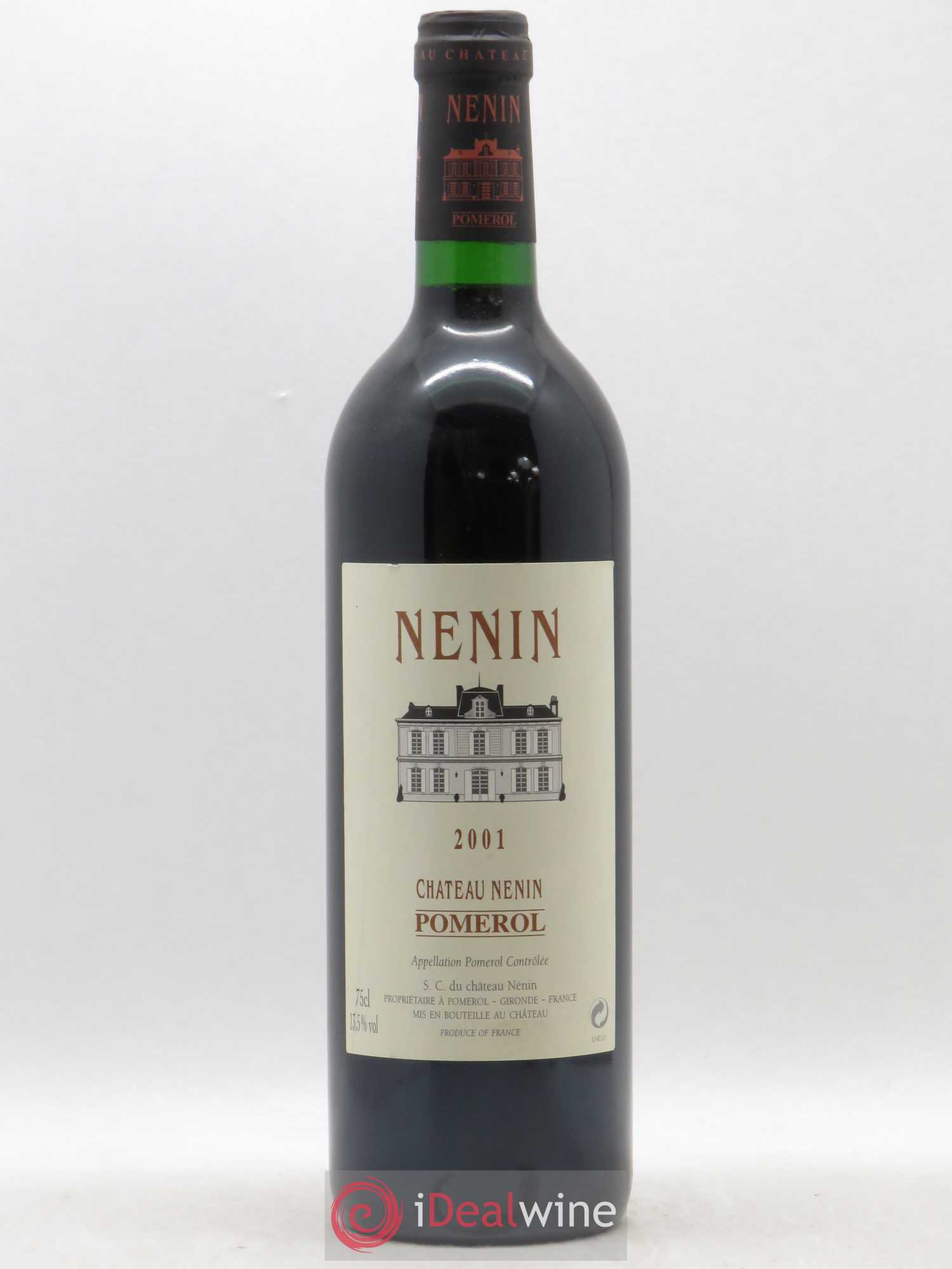 Château Nenin 2001 - Lot de 1 bouteille - 0