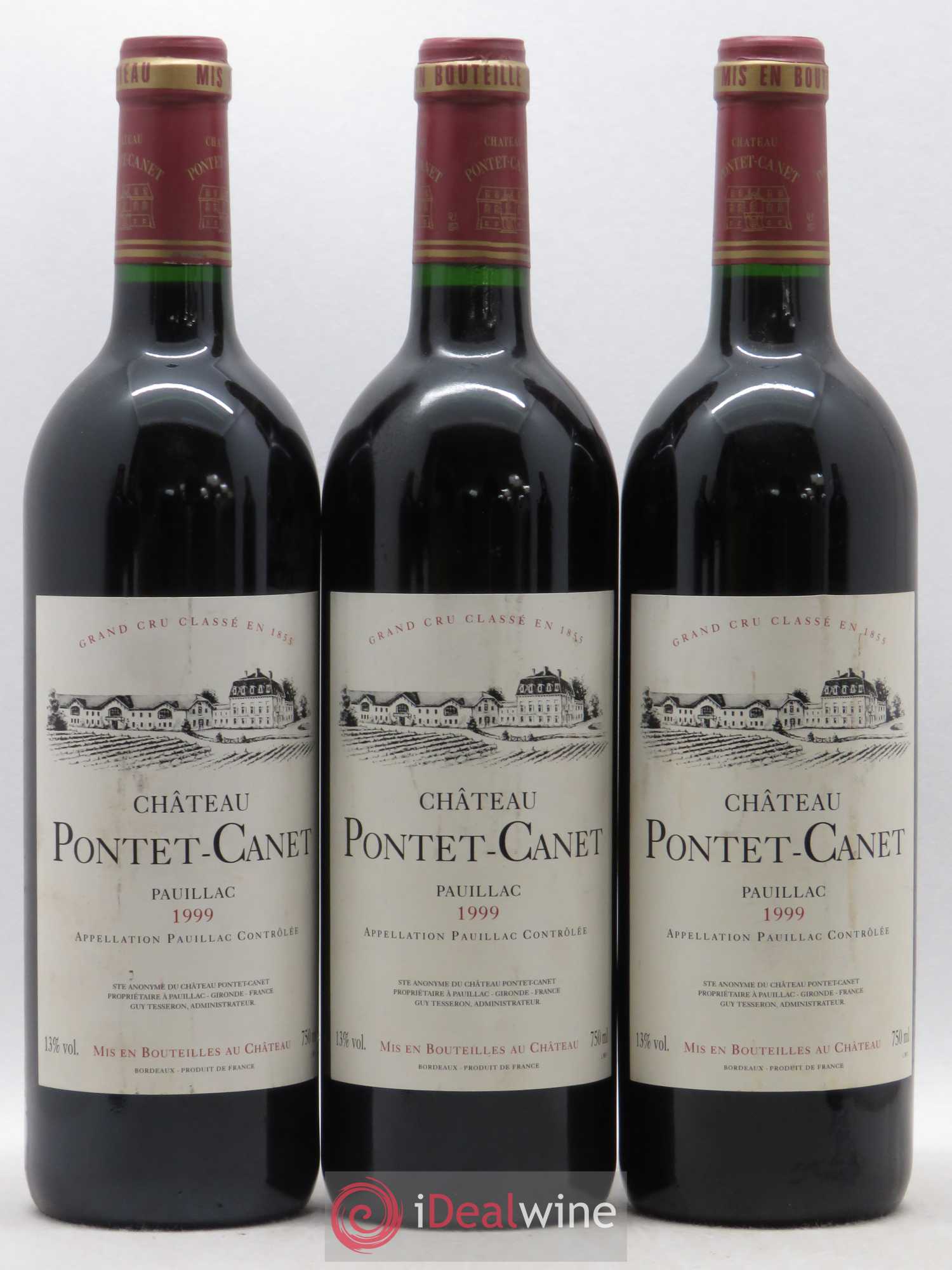 Château Pontet Canet 5ème Grand Cru Classé 1999 - Lot de 6 bouteilles - 2