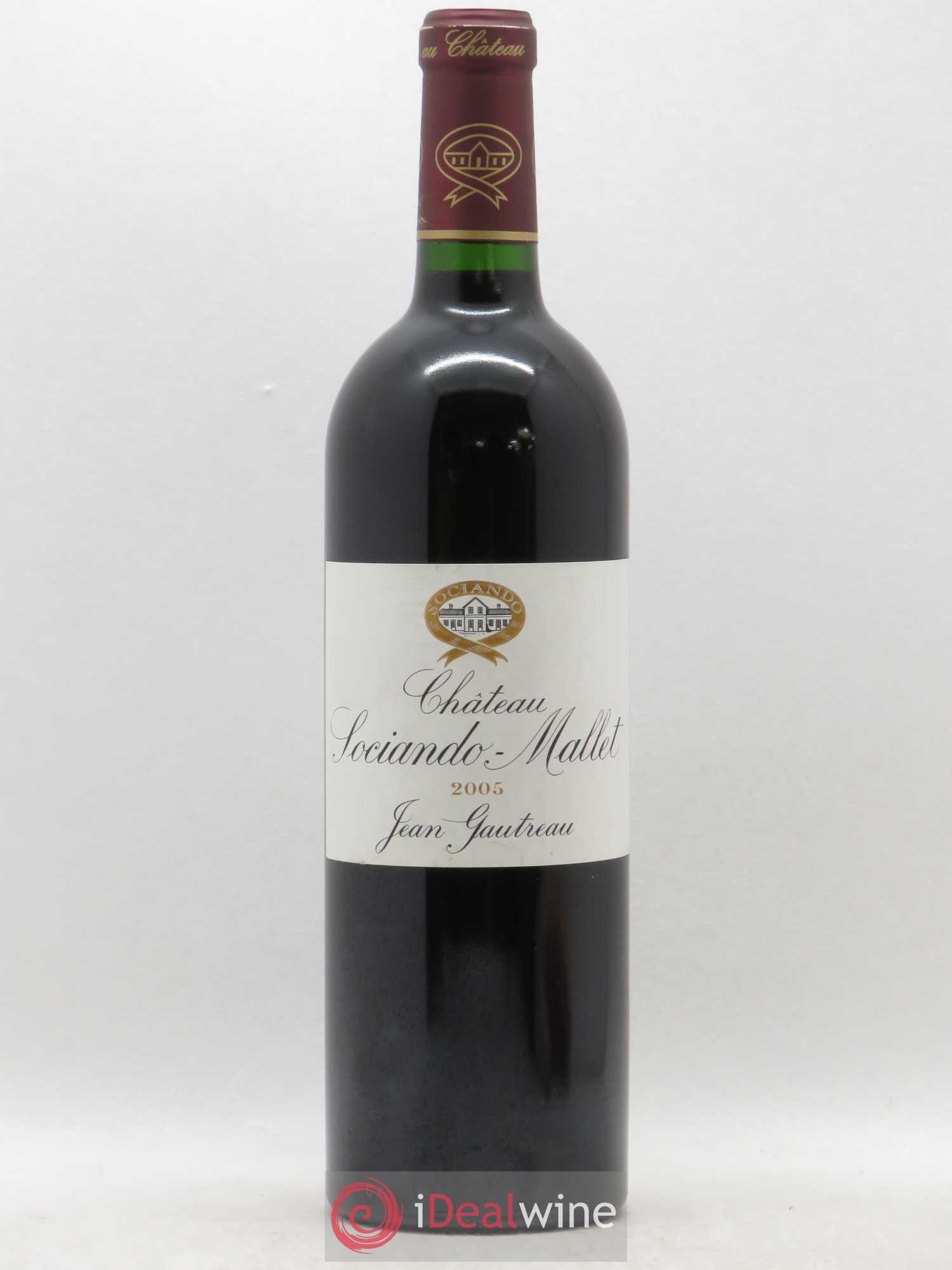 Château Sociando Mallet 2005 - Lot de 1 bouteille - 0