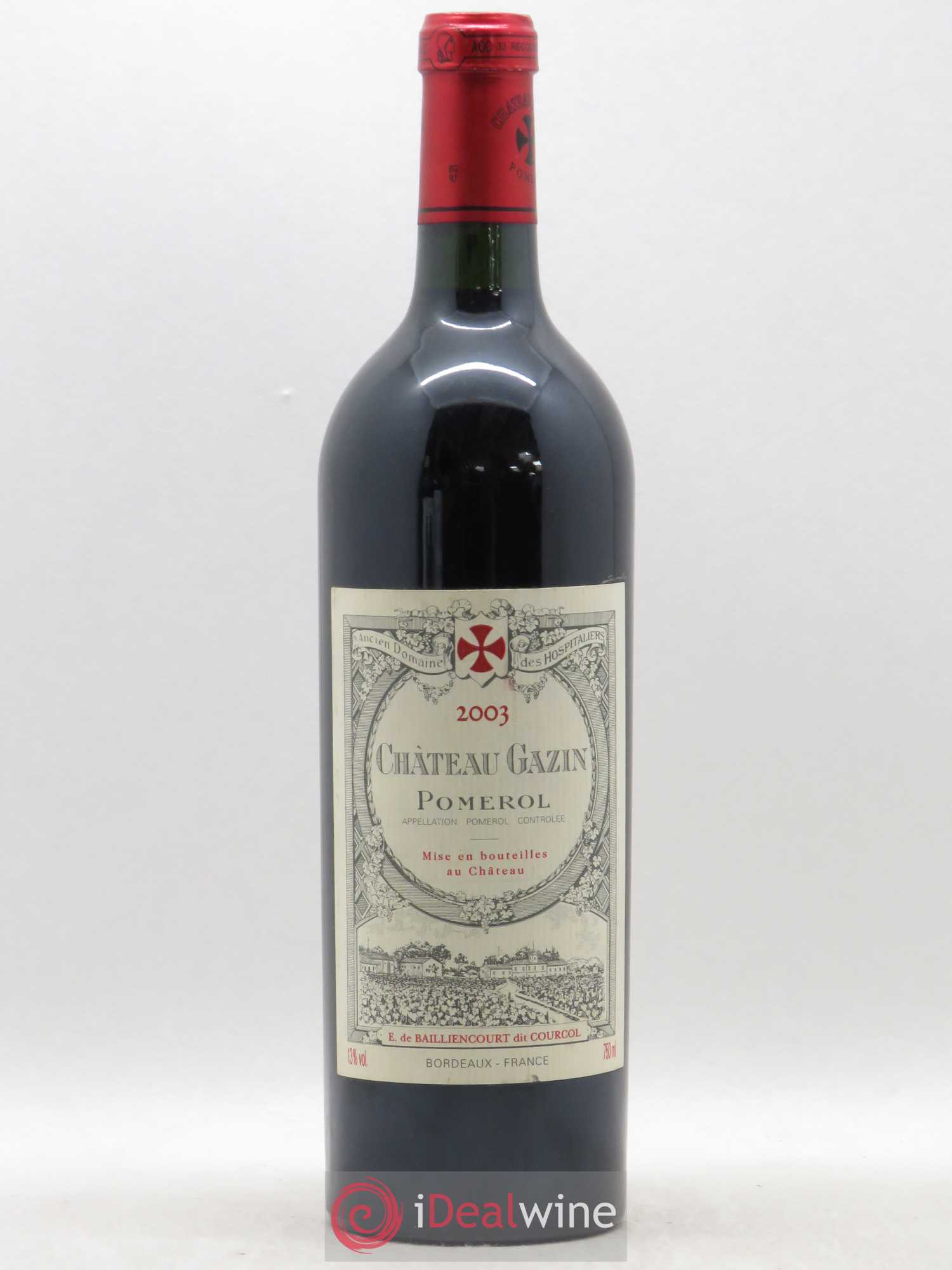 Château Gazin 2003 - Lot de 1 bouteille - 0