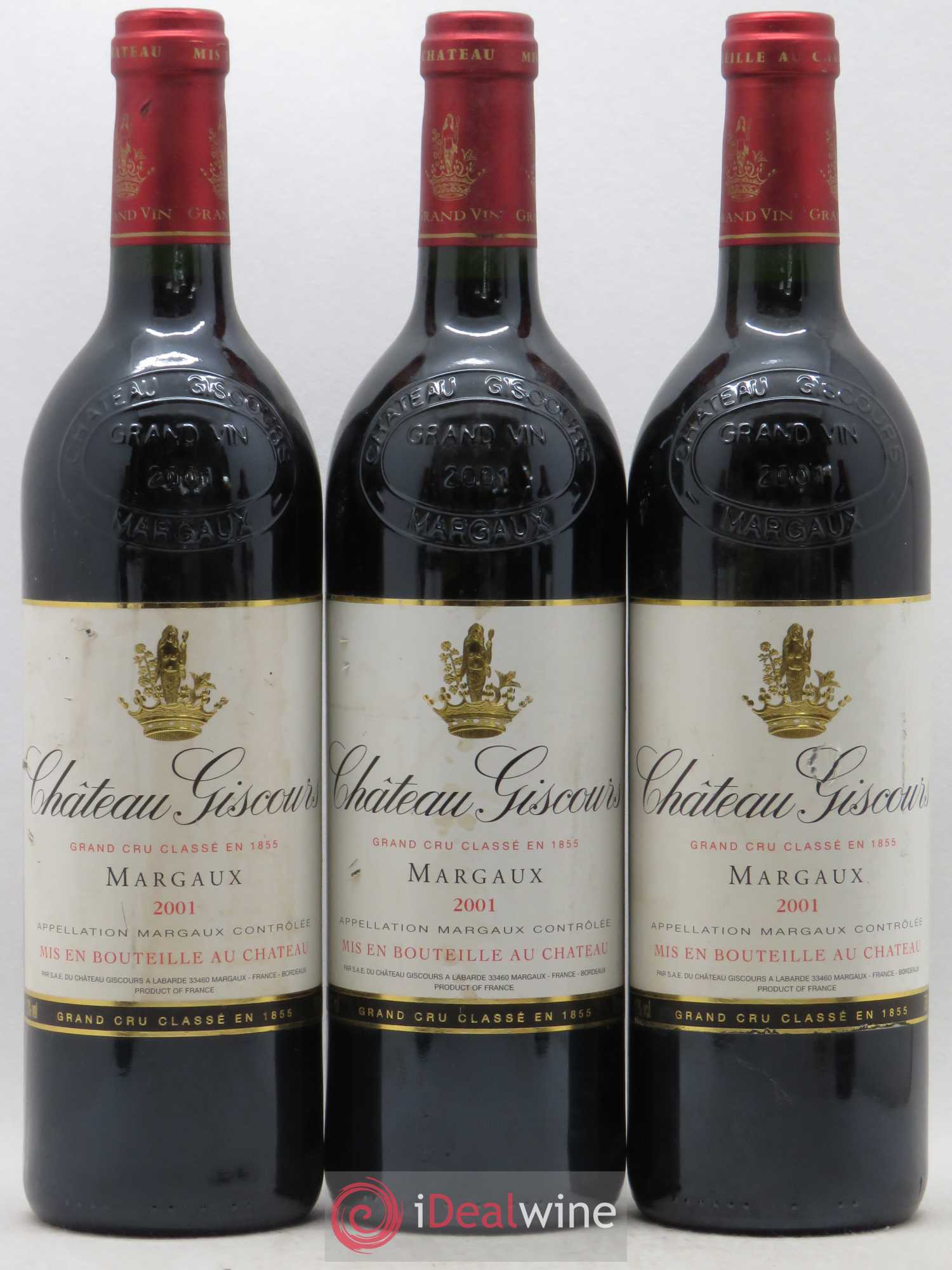 Château Giscours 3ème Grand Cru Classé 2001 - Lot de 6 bouteilles - 1