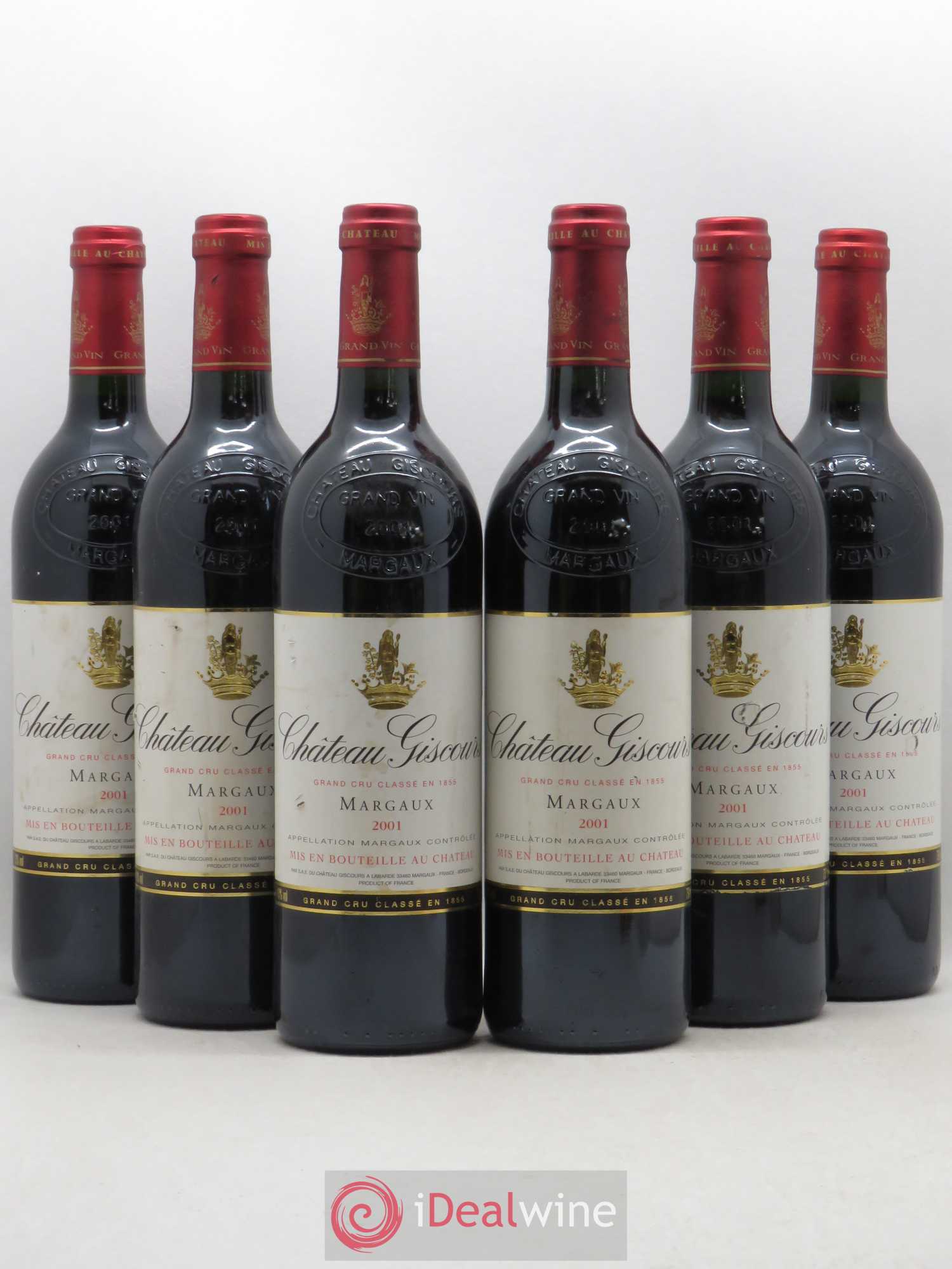 Château Giscours 3ème Grand Cru Classé 2001 - Lot de 6 bouteilles - 0