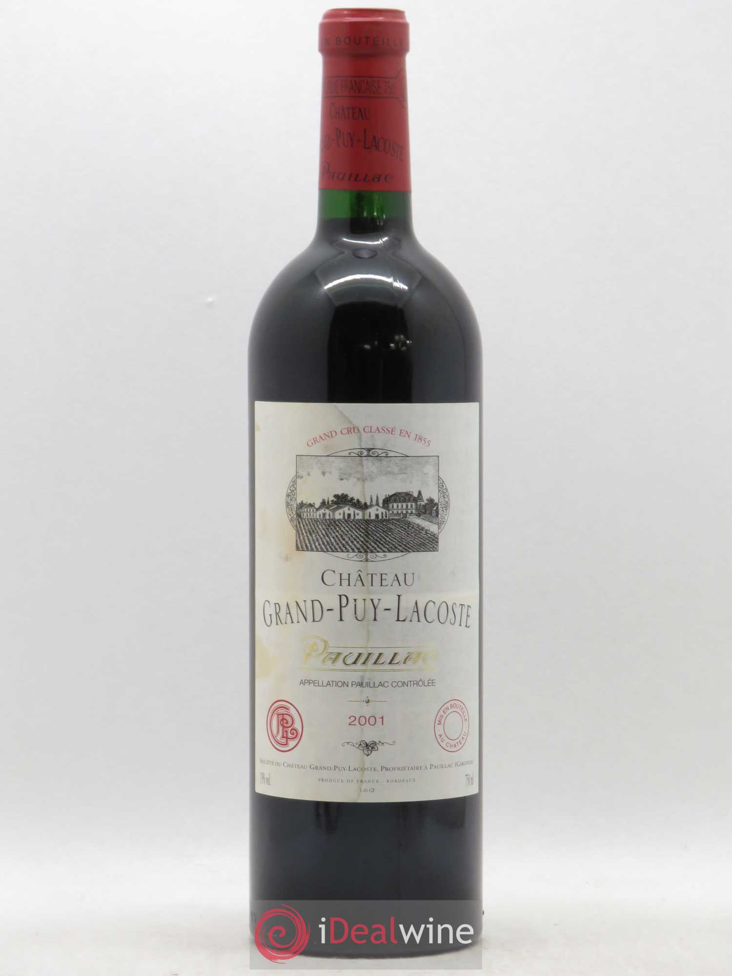 Château Grand Puy Lacoste 5ème Grand Cru Classé 2001 - Lot de 1 bouteille - 0