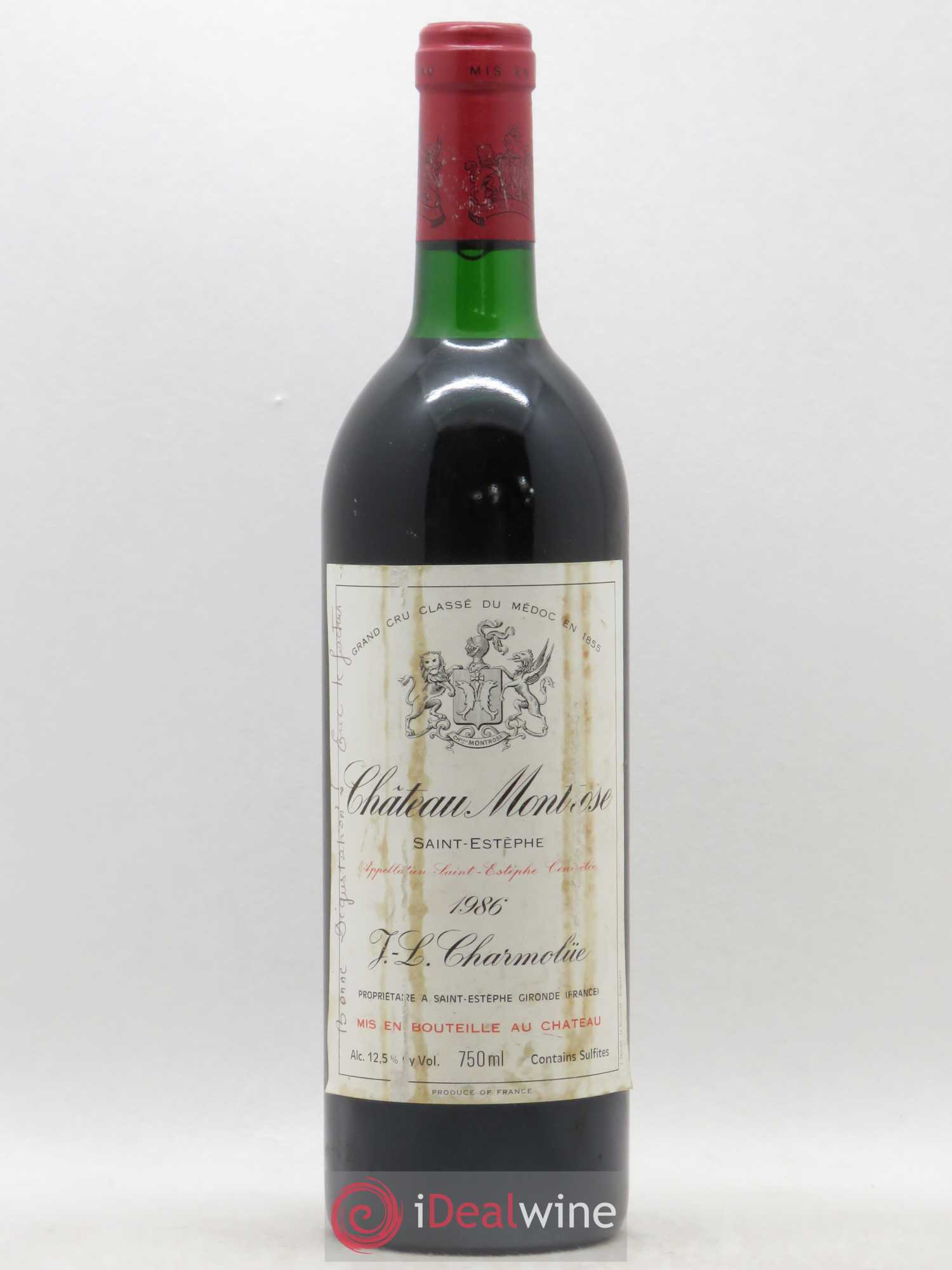Château Montrose 2ème Grand Cru Classé 1986 - Lot de 1 bouteille - 0