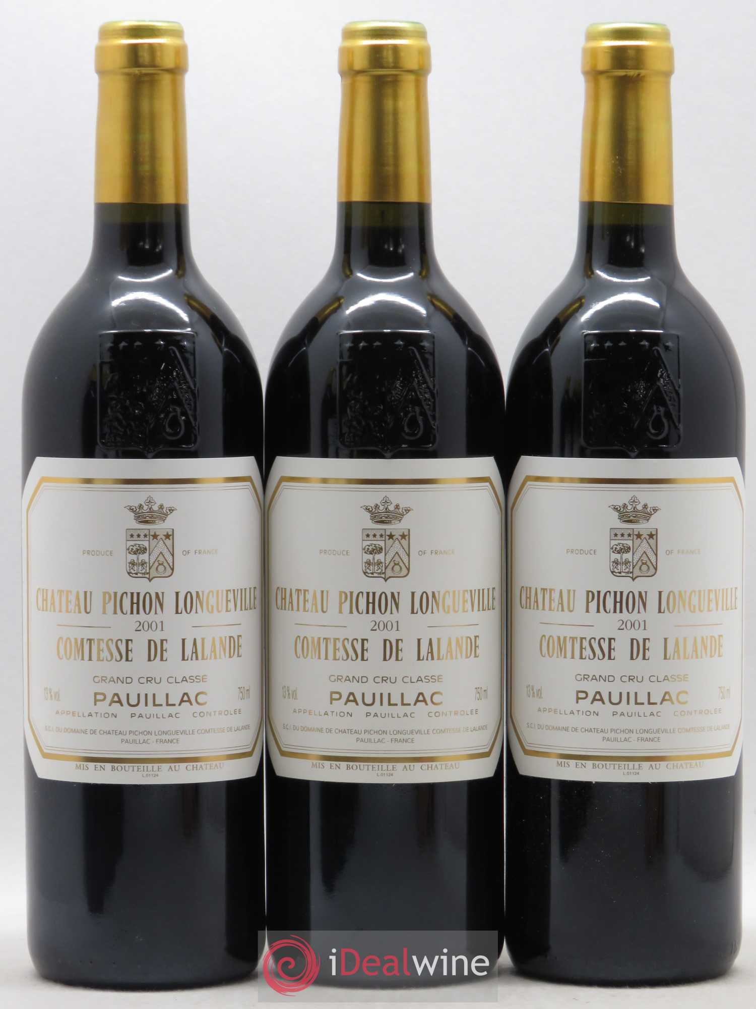 Château Pichon Longueville Comtesse de Lalande 2ème Grand Cru Classé 2001 - Lot de 12 bouteilles - 1