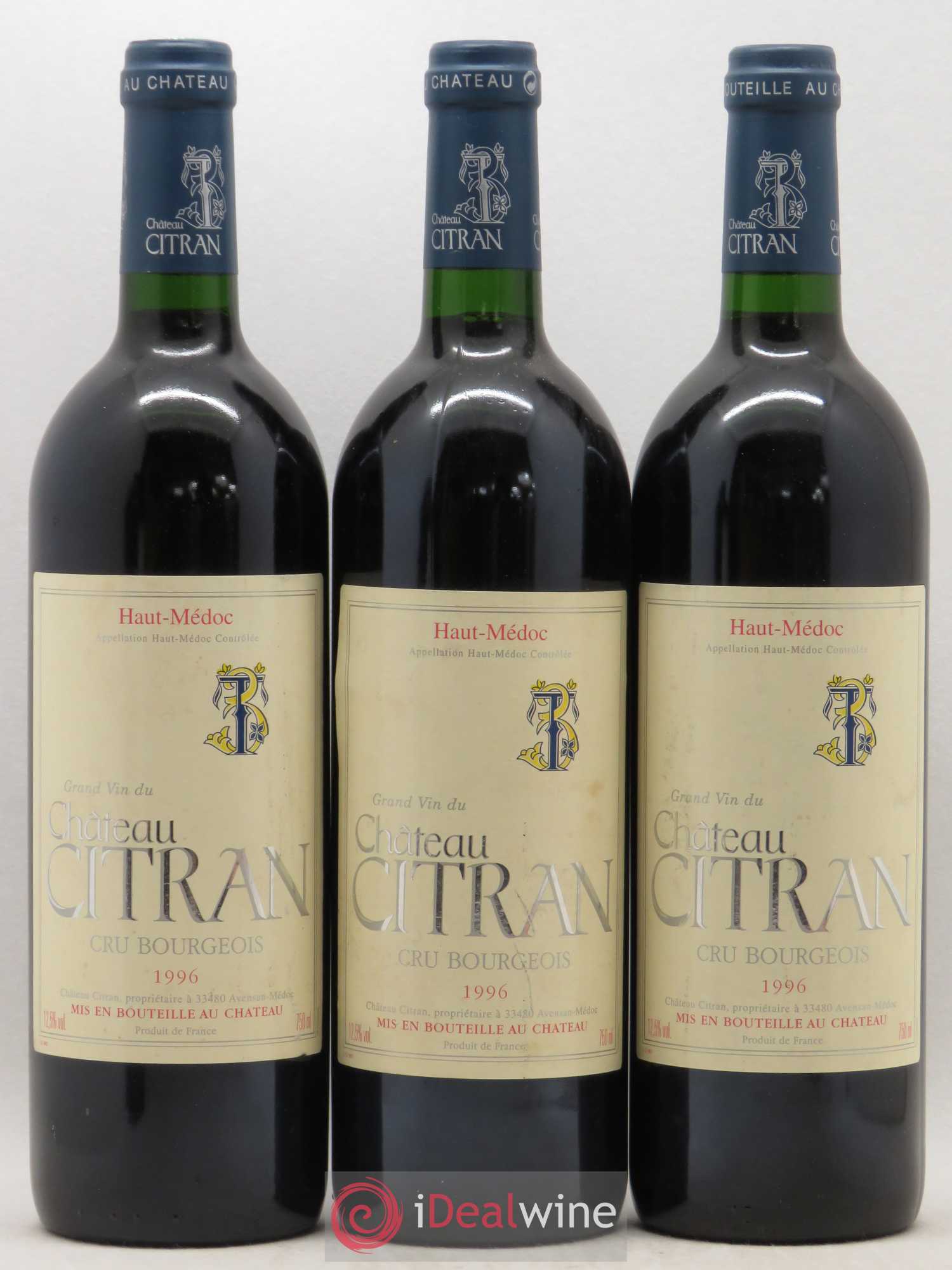 Château Citran Cru Bourgeois 1996 - Lot de 12 bouteilles - 1