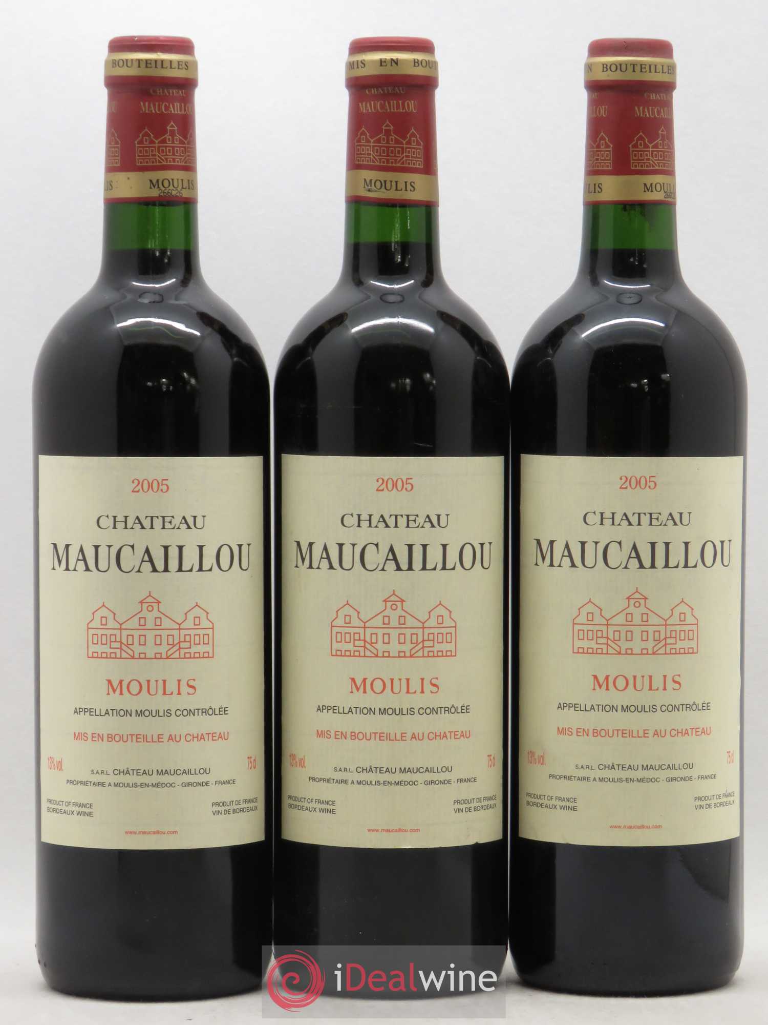 Château Maucaillou 2005 - Lot de 3 bouteilles - 0
