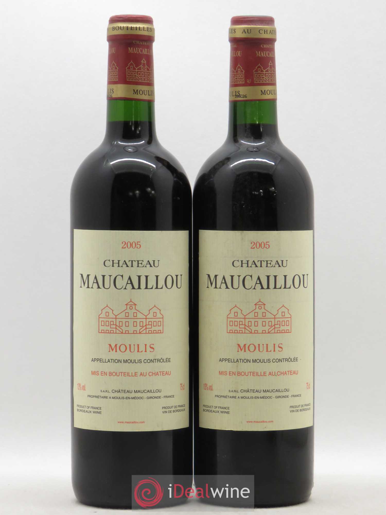 Château Maucaillou 2005 - Lot de 2 bouteilles - 0