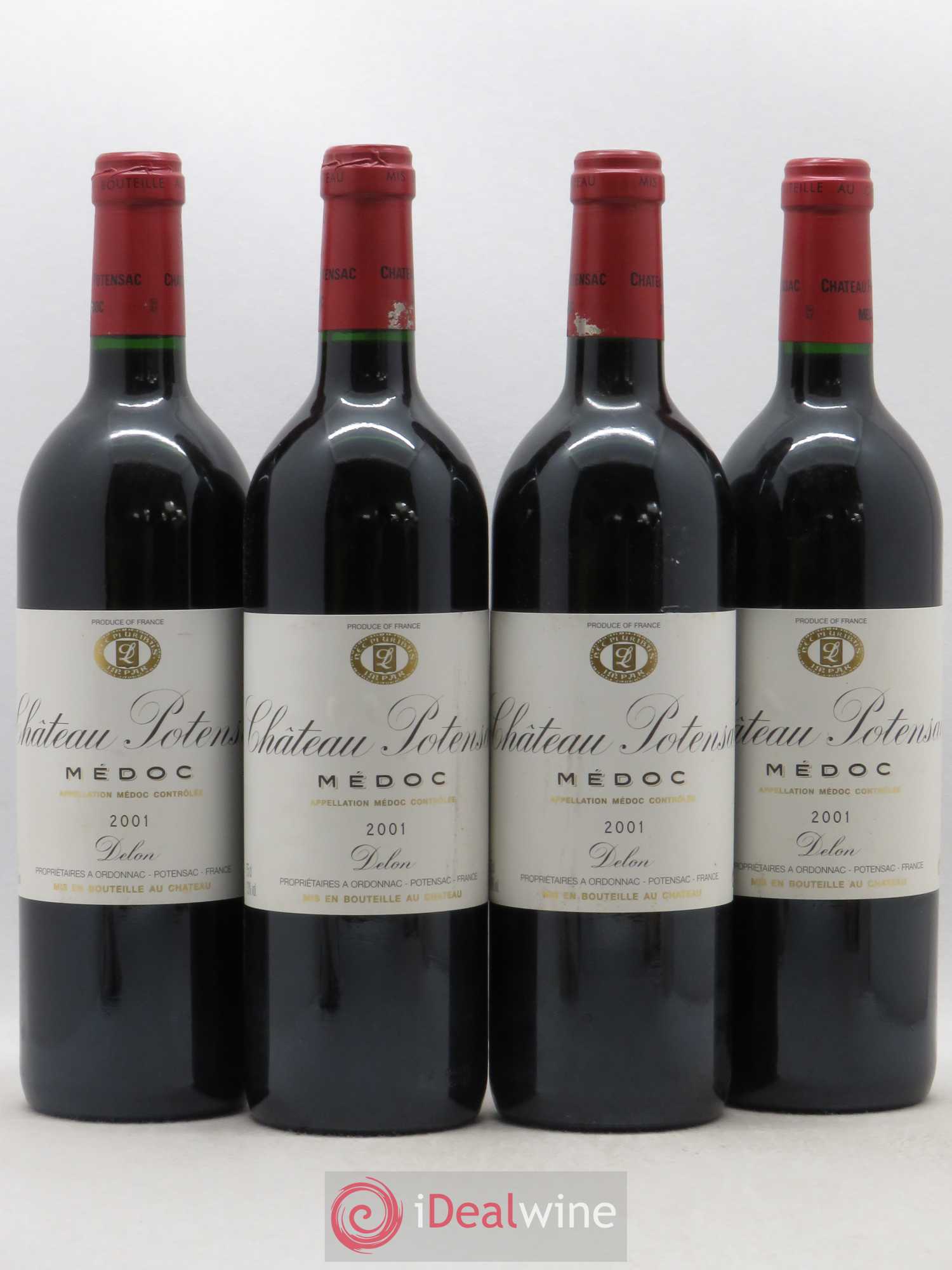 Château Potensac 2001 - Lot de 4 bouteilles - 0