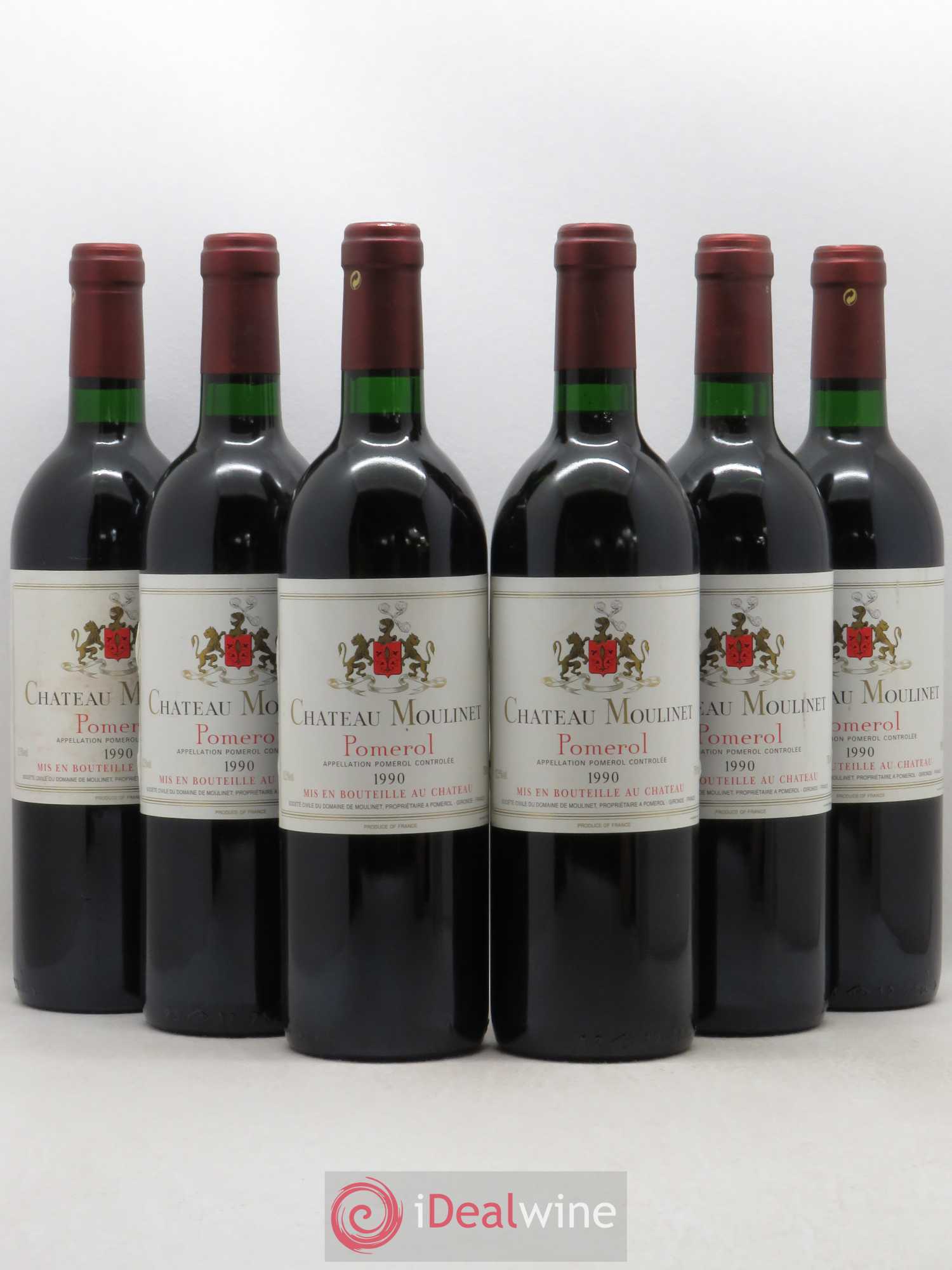 Château Moulinet 1990 - Lot de 6 bouteilles - 0