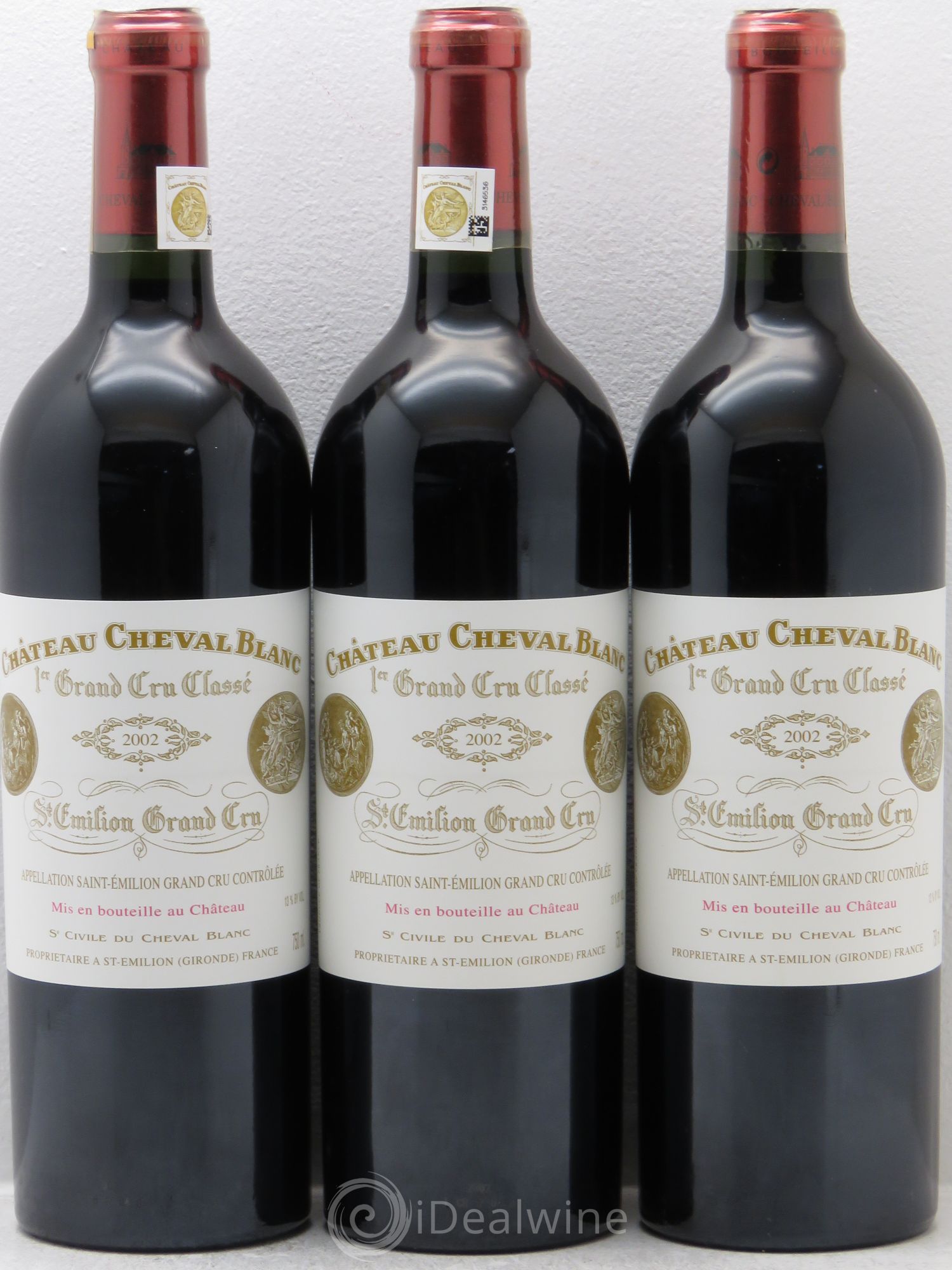 Château Cheval Blanc 1er Grand Cru Classé A 2002 - Lot de 12 bouteilles - 3