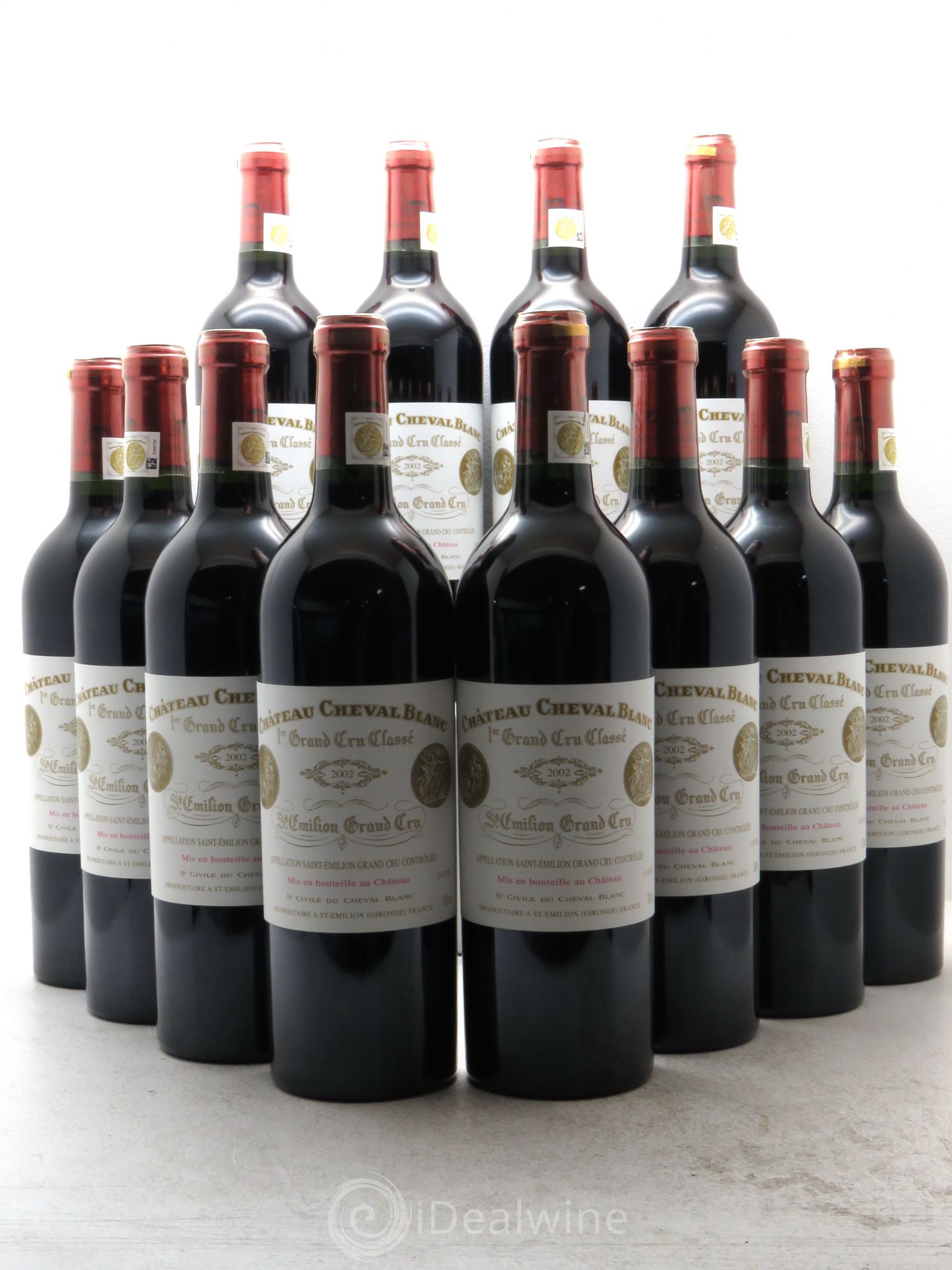 Château Cheval Blanc 1er Grand Cru Classé A 2002 - Lot de 12 bouteilles - 0