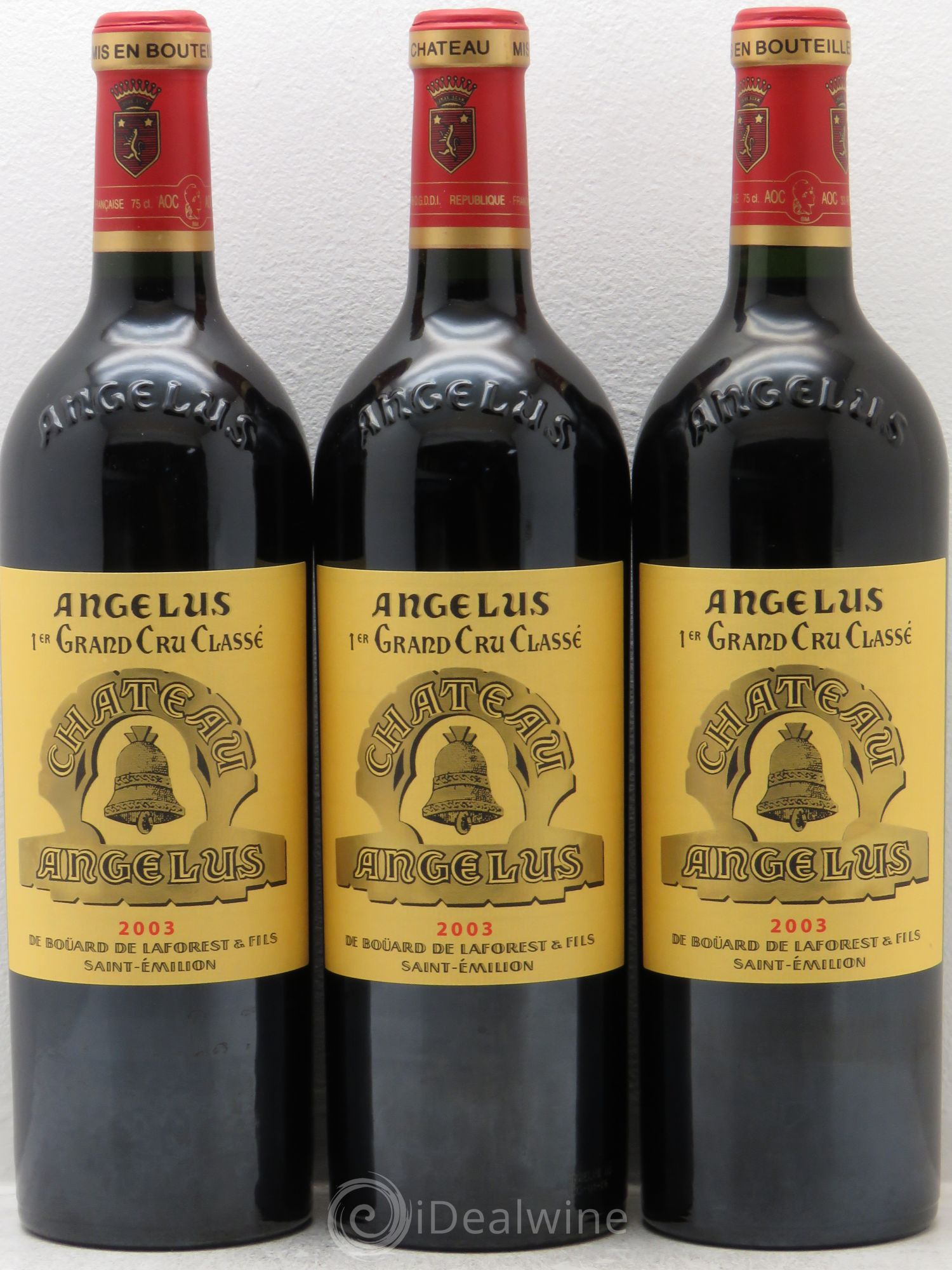 Château Angélus 1er Grand Cru Classé A 2003 - Lot de 12 bouteilles - 1