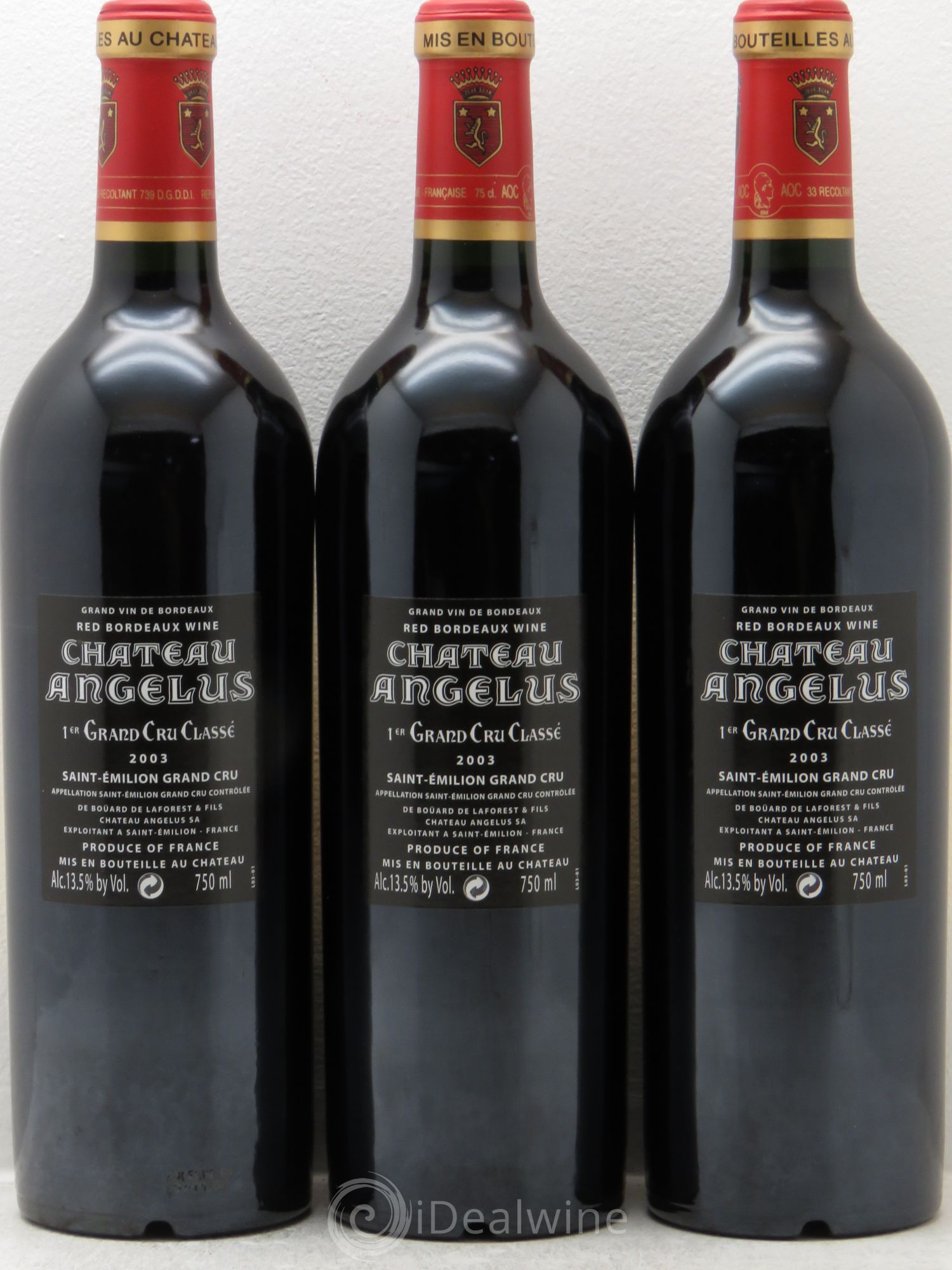 Château Angélus 1er Grand Cru Classé A 2003 - Lot de 12 bouteilles - 4