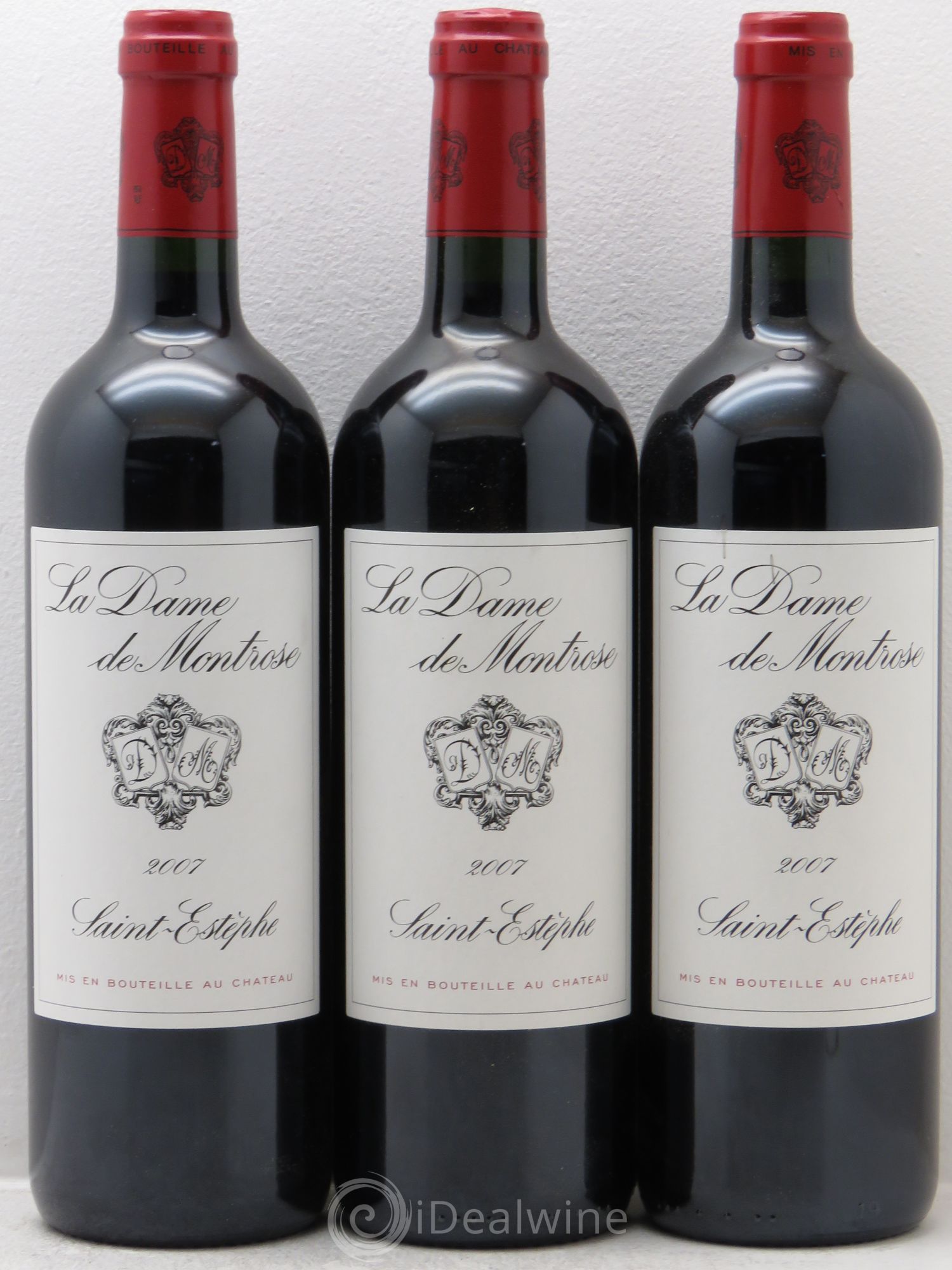 La Dame de Montrose Second Vin 2007 - Lot de 3 bouteilles - 0