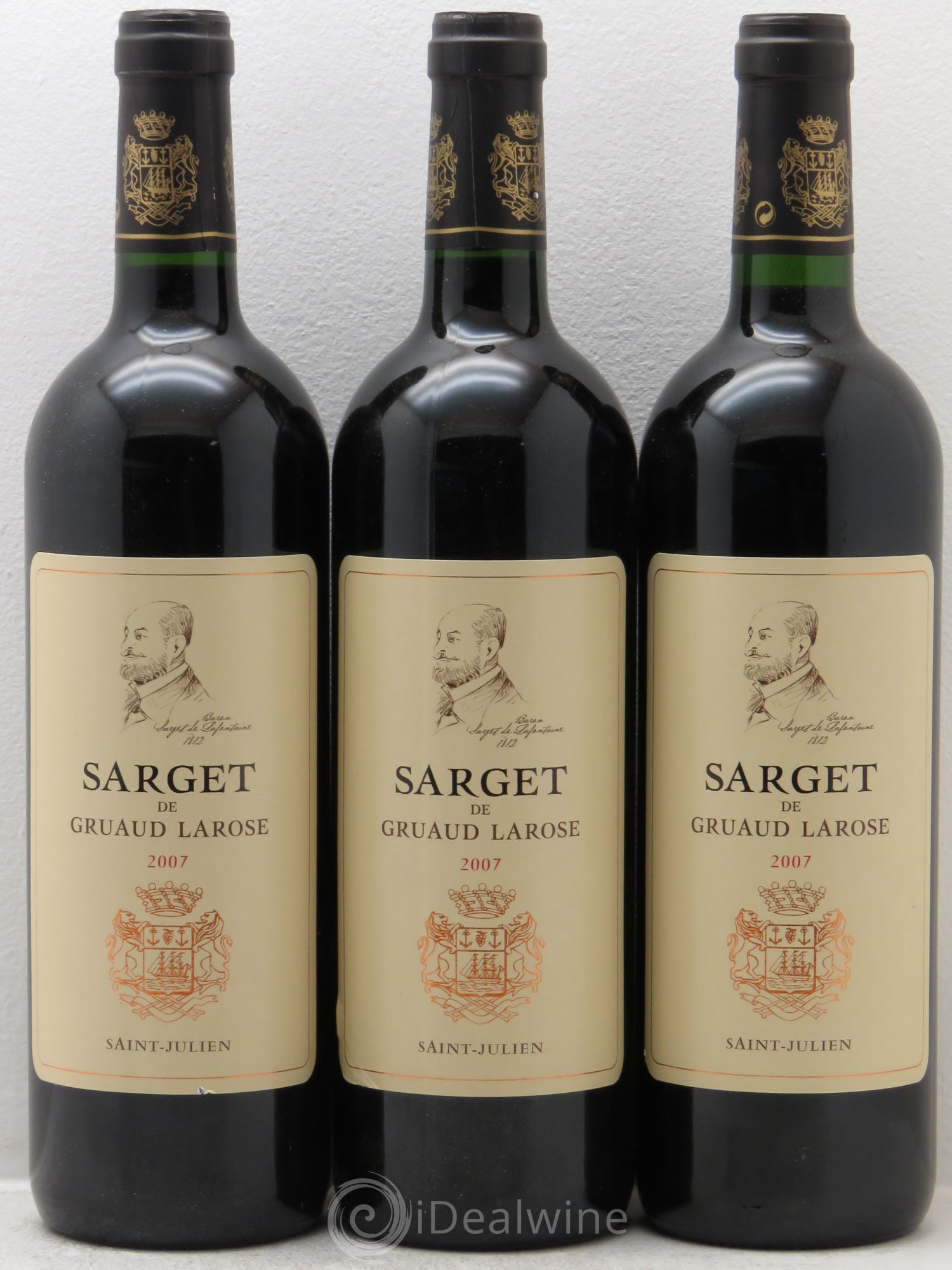 Sarget de Gruaud Larose Second Vin 2007 - Lot de 3 bouteilles - 0