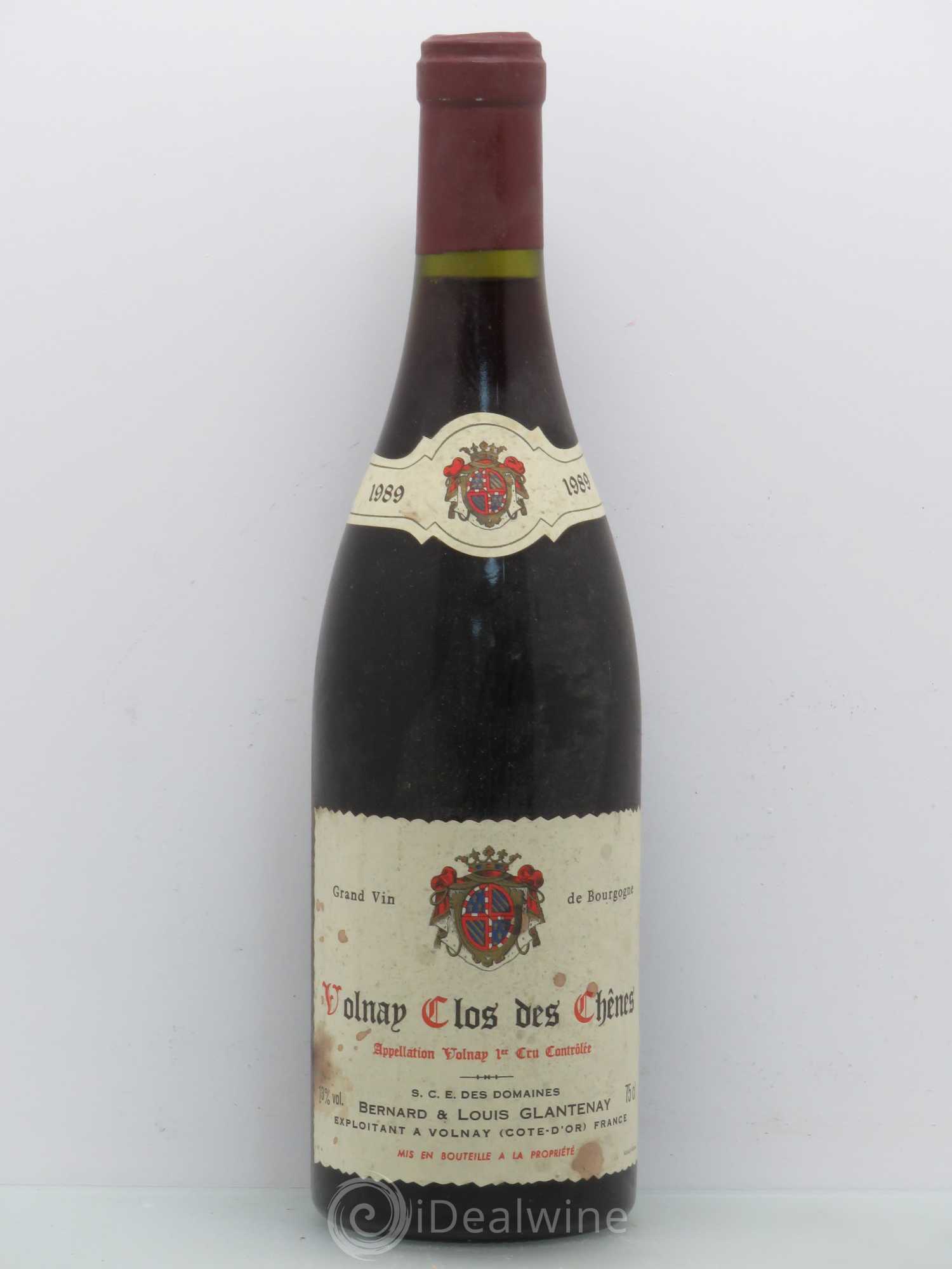 Volnay 1er Cru Clos Des Chenes Glantenay 1989 - Posten von 1 Flasche - 0