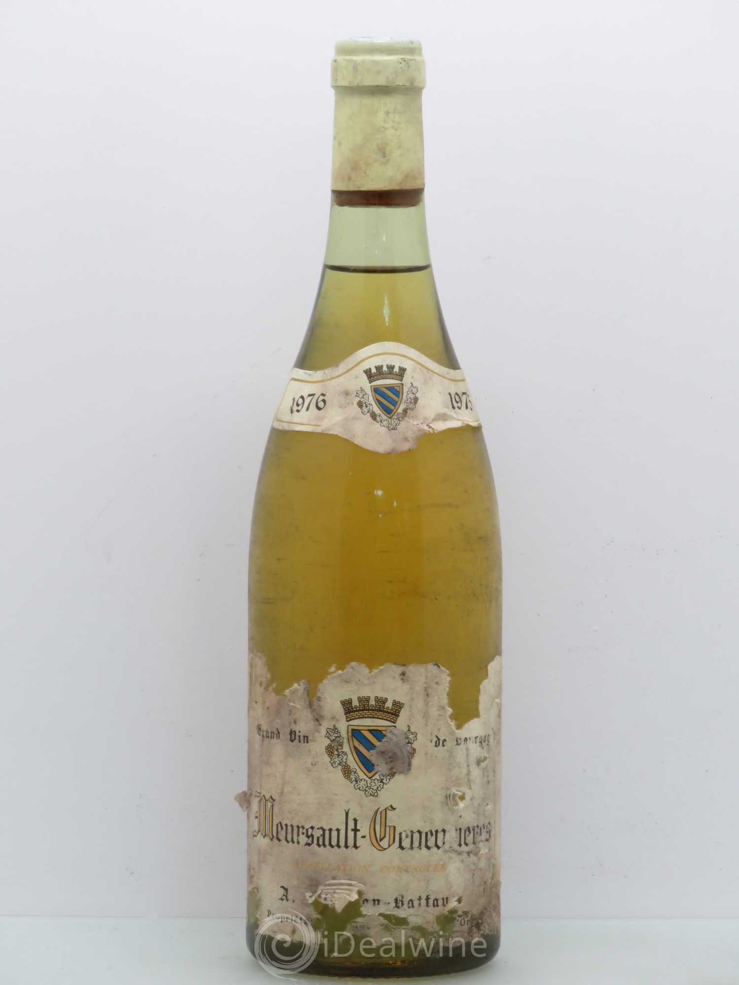 Meursault 1er Cru Genevrières - Buisson Battault 1976 - Posten von 1 Flasche - 0