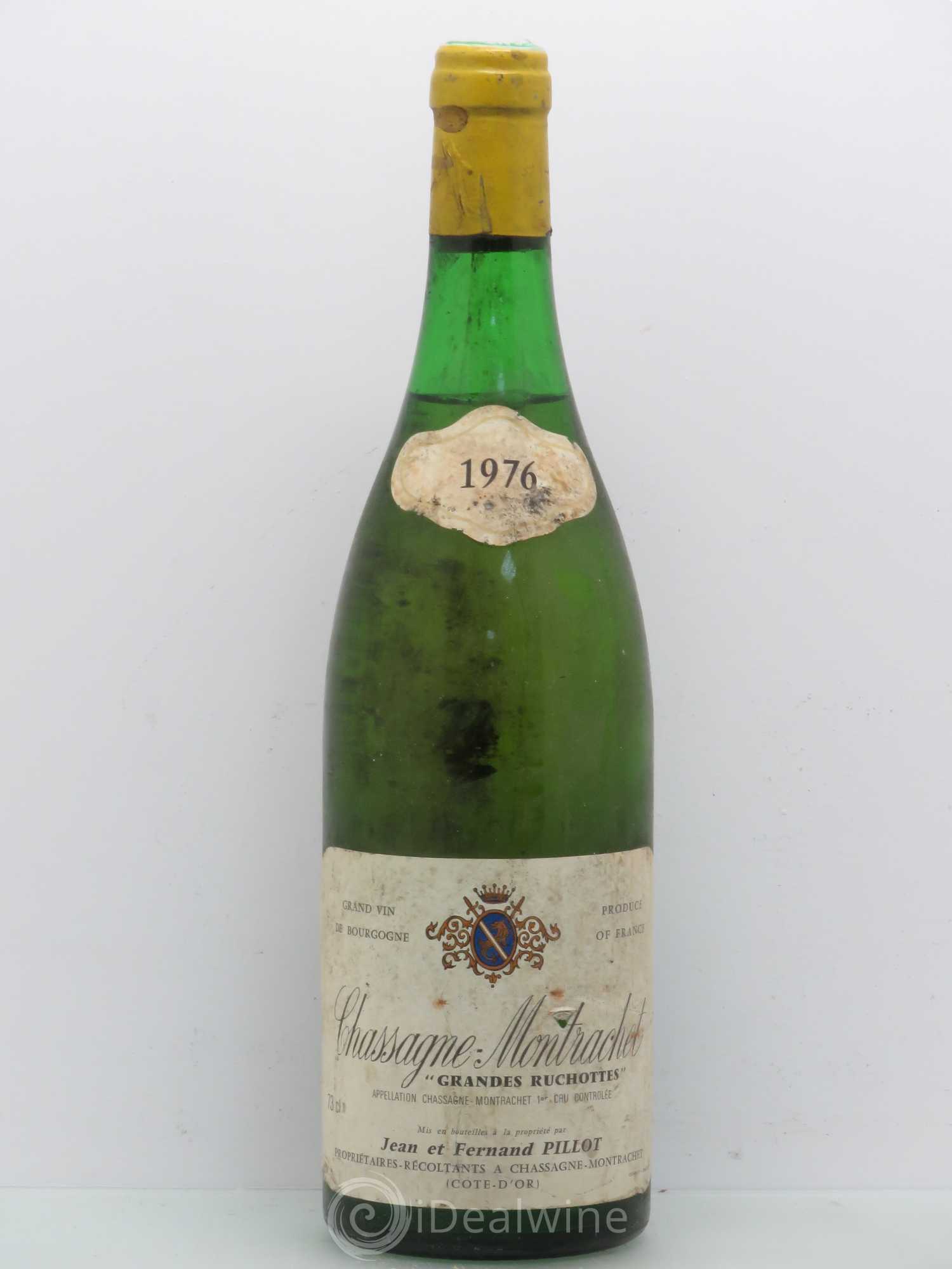 Chassagne-Montrachet 1er Cru Grandes Ruchottes F.Pillot 1976 - Lot de 1 bouteille - 0