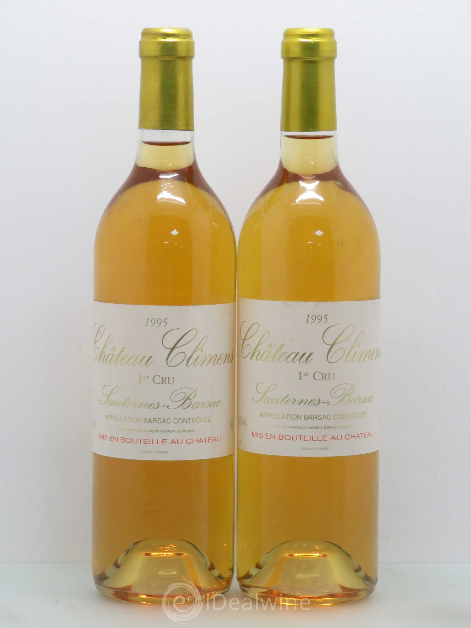 Château Climens 1er Grand Cru Classé 1995 - Lotto di 2 bottiglie - 0
