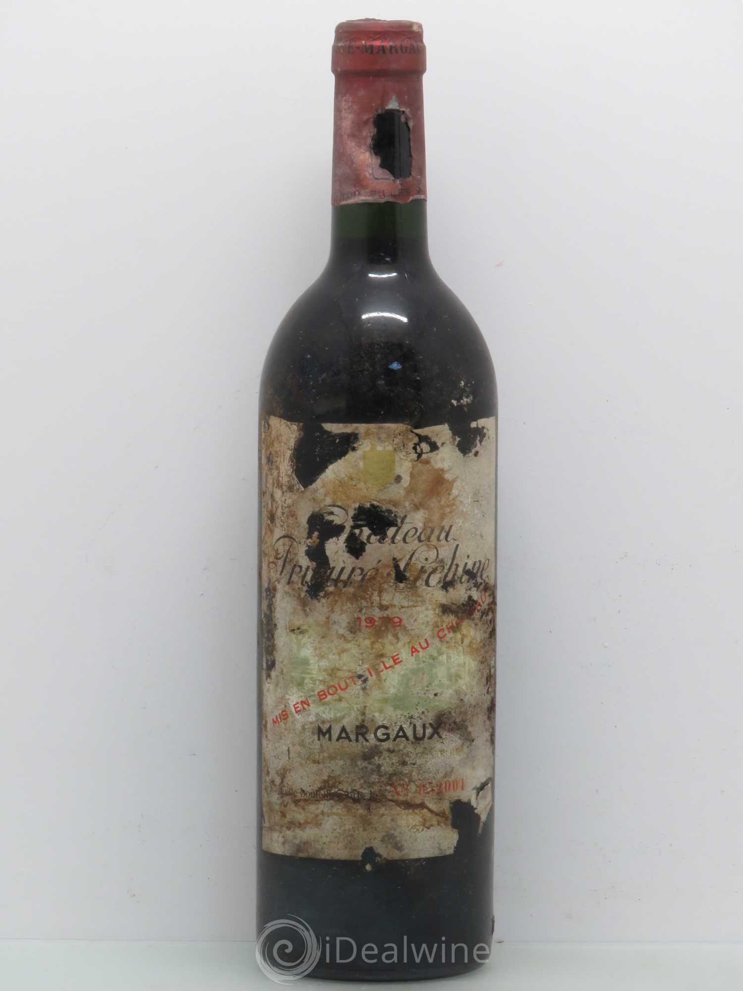 Château Prieuré Lichine 4ème Grand Cru Classé 1979 - Lot de 1 bouteille - 0