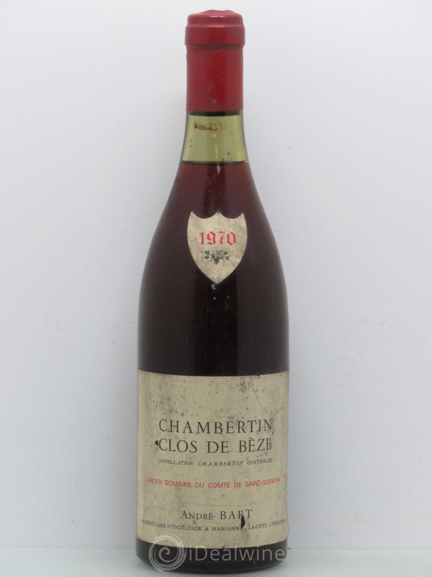 Chambertin Clos de Bèze Grand Cru A.Bart 1970 - Lot de 1 bouteille - 0
