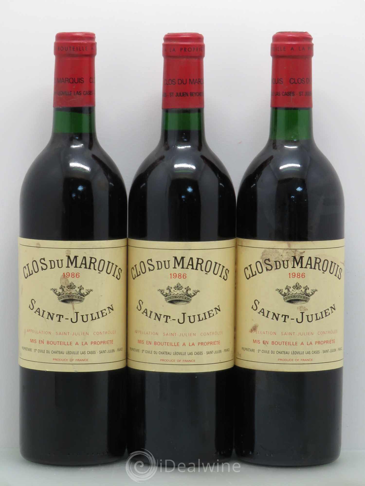Clos du Marquis 1986 - Lot de 6 bouteilles - 2