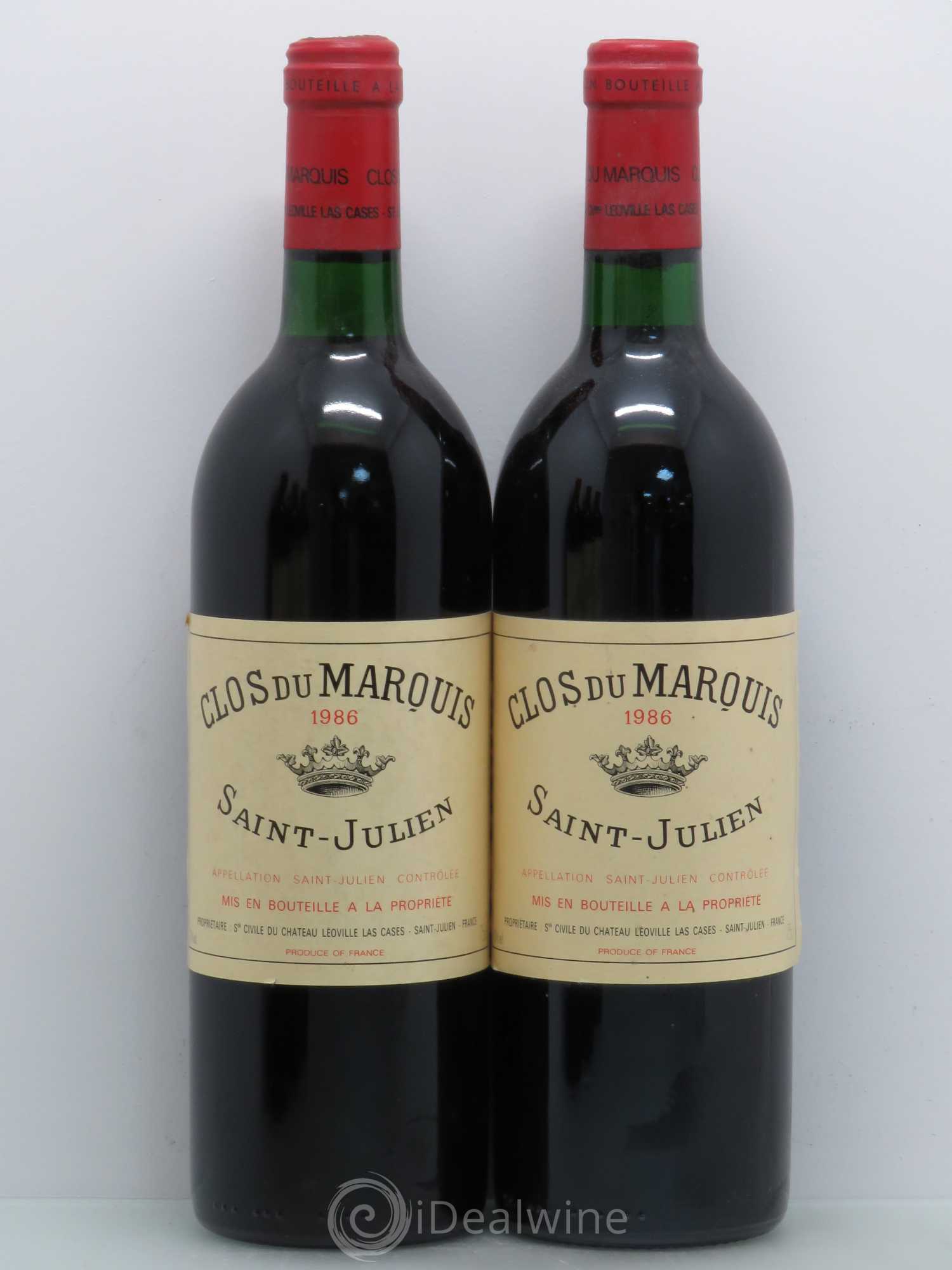 Clos du Marquis 1986 - Lot de 5 bouteilles - 2