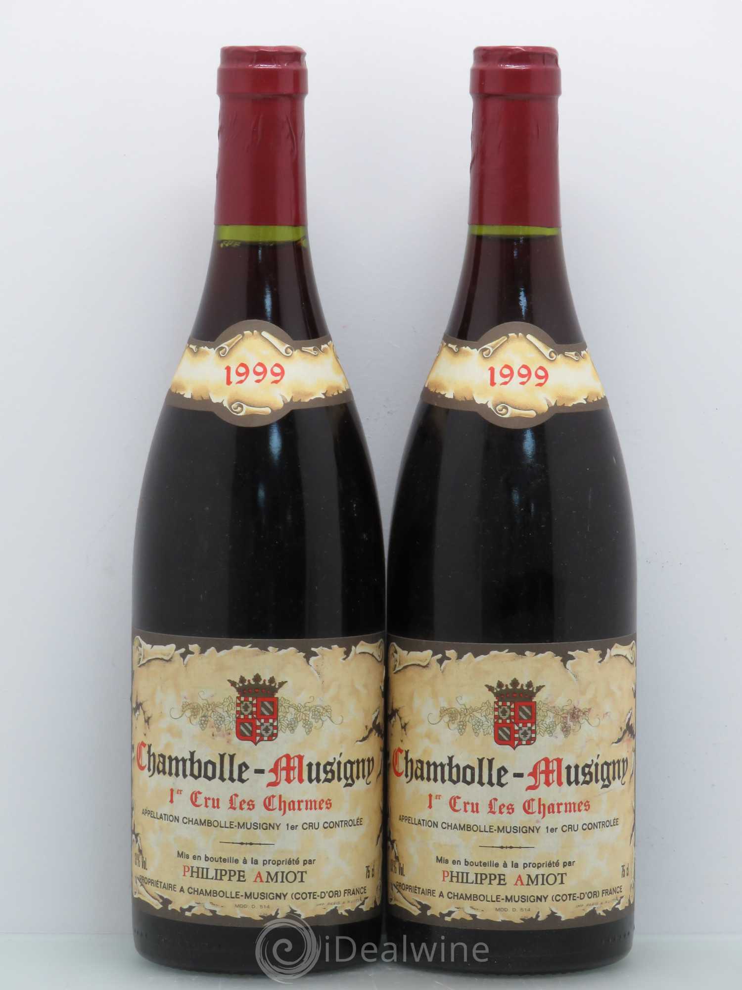 Chambolle-Musigny 1er Cru Charmes P.Amiot 1999 - Lot de 2 bouteilles - 0