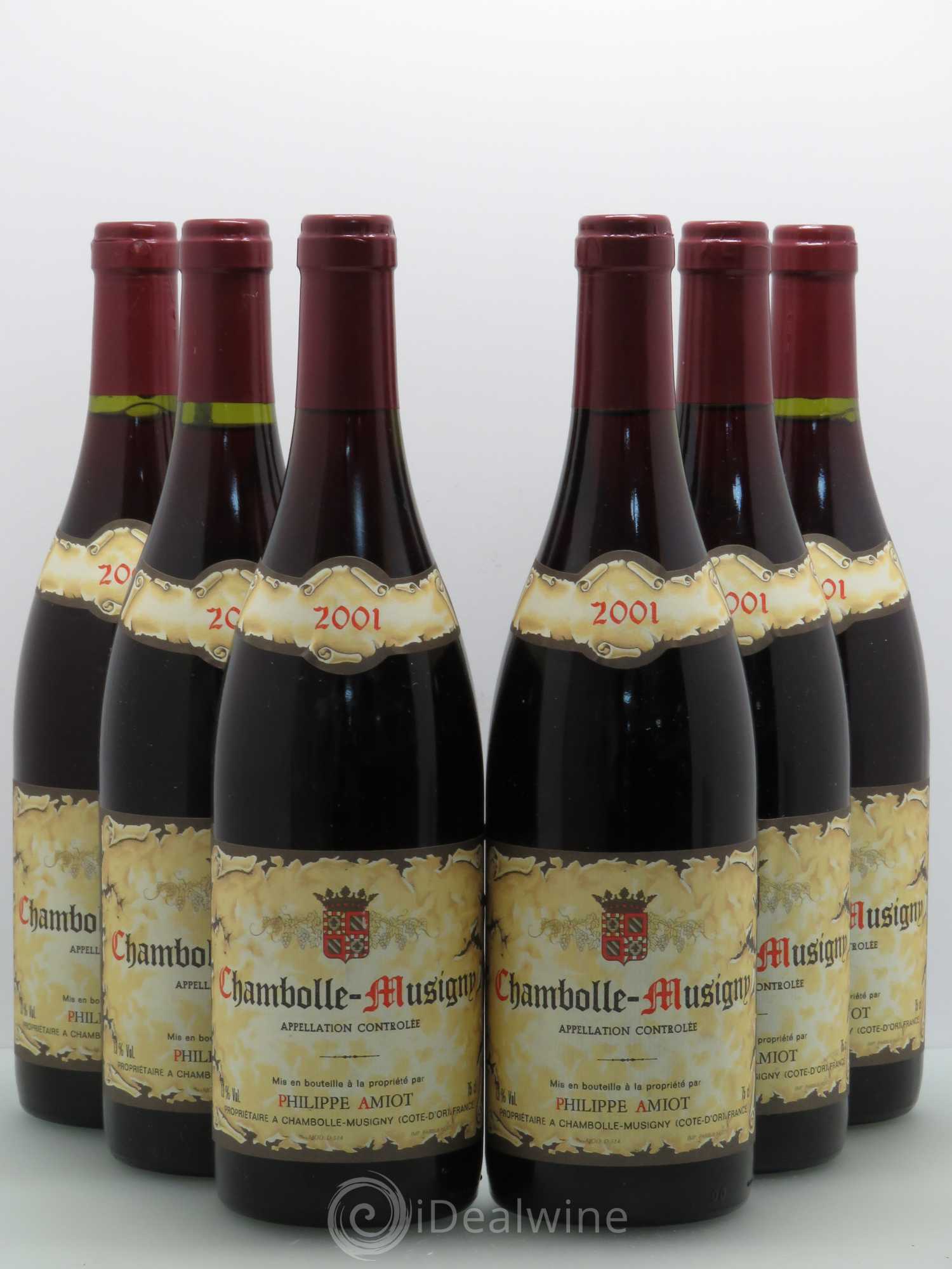 Chambolle-Musigny P.Amiot (sans prix de réserve) 2001 - Posten von 6 Flaschen - 0