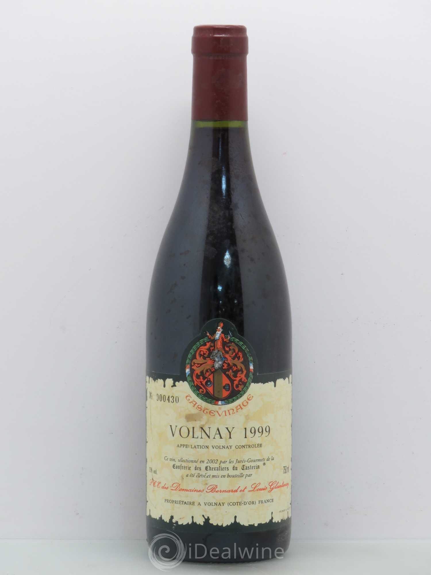 Volnay Glantenay Tastevinage (sans prix de réserve) 1999 - Posten von 1 Flasche - 0