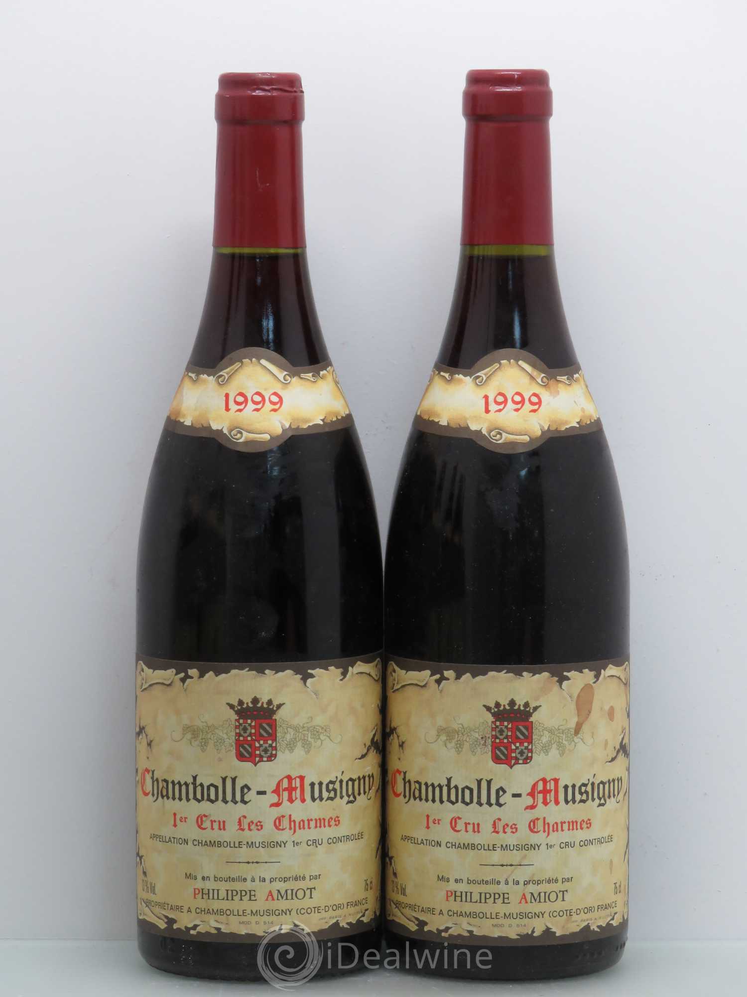 Chambolle-Musigny 1er Cru Charmes P.Amiot 1999 - Lot de 5 bouteilles - 2