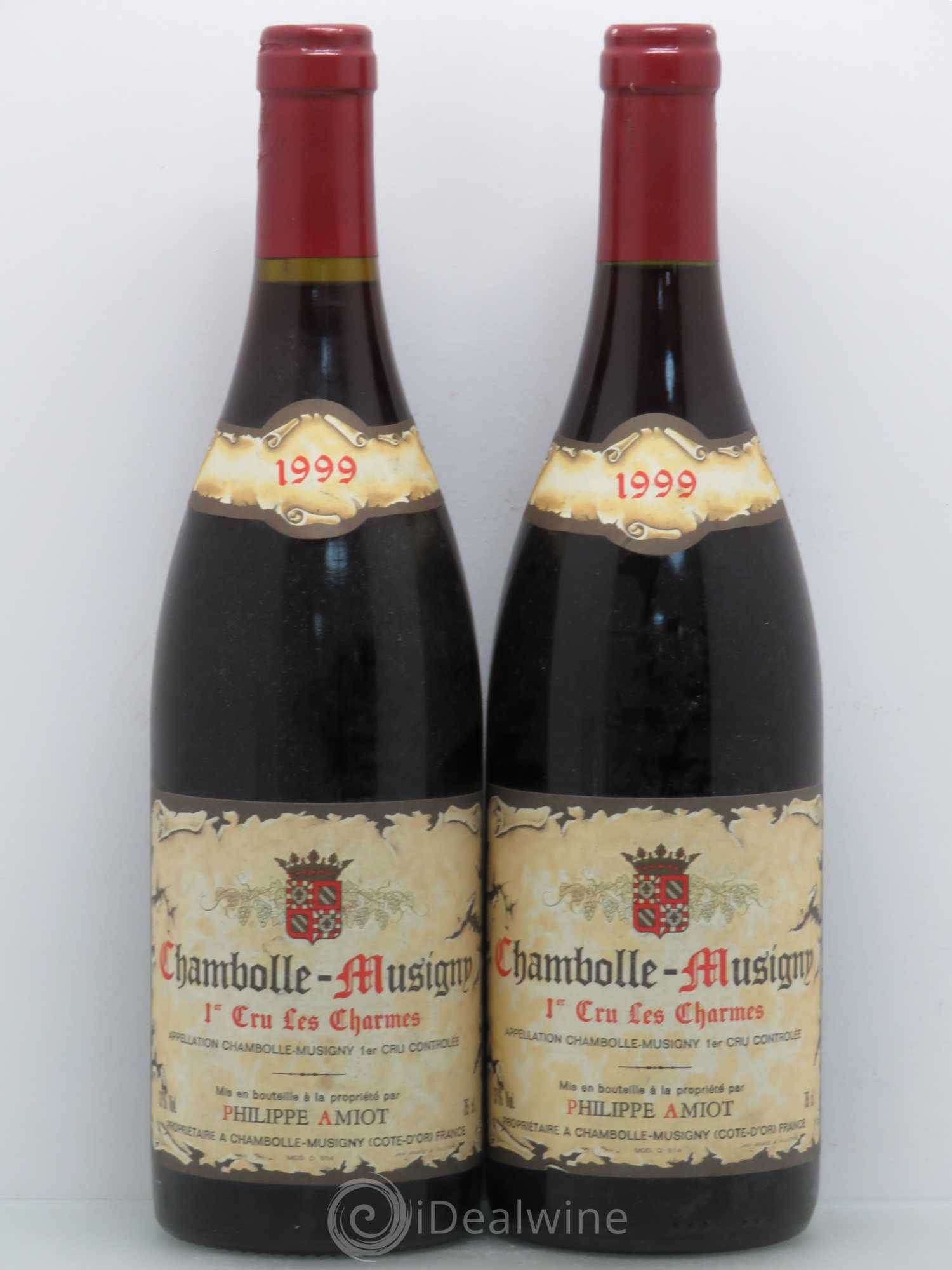 Chambolle-Musigny 1er Cru Charmes P.Amiot 1999 - Lot de 2 bouteilles - 0