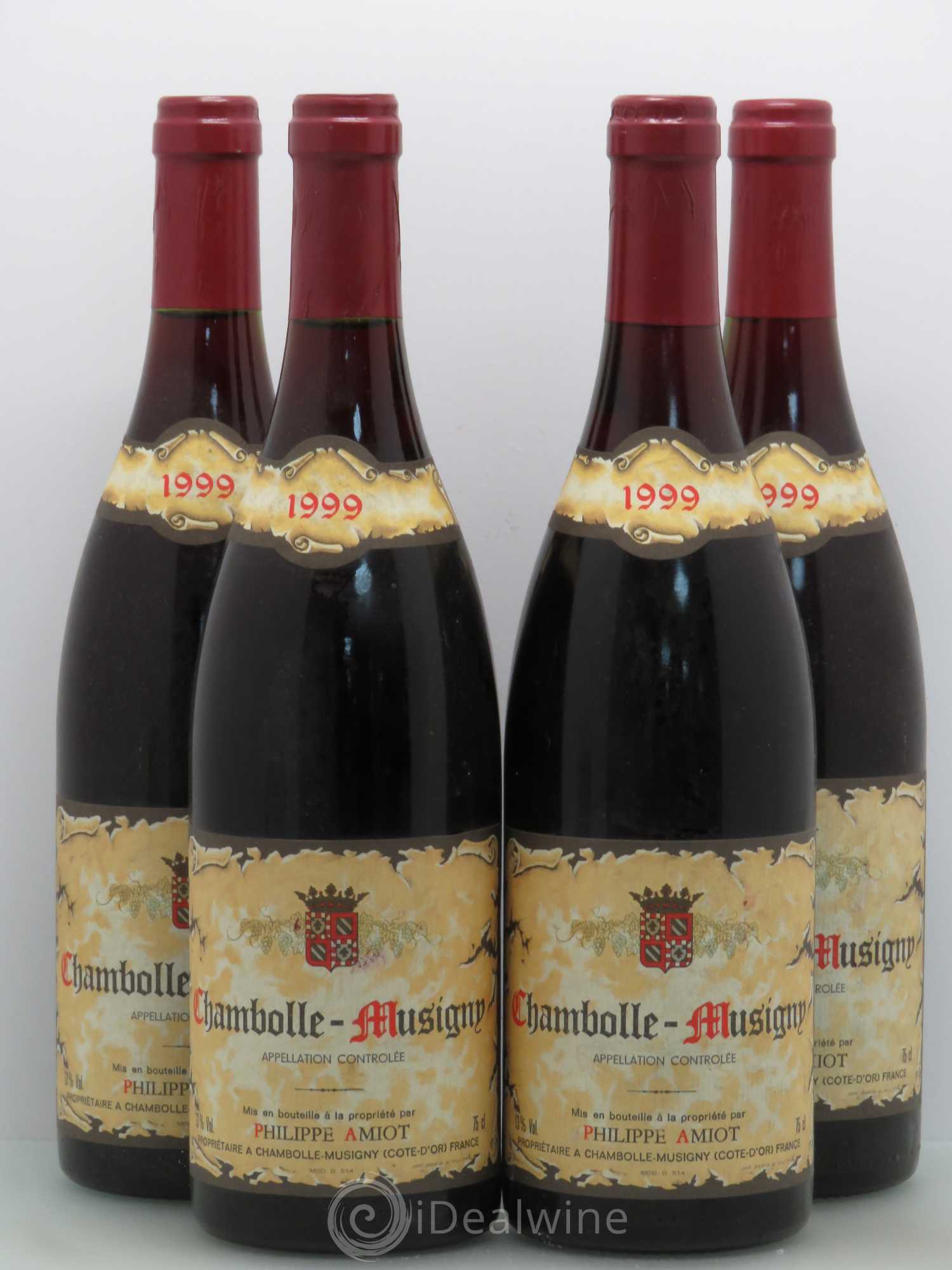 Chambolle-Musigny P.Amiot (sans prix de réserve) 1999 - Posten von 4 Flaschen - 0