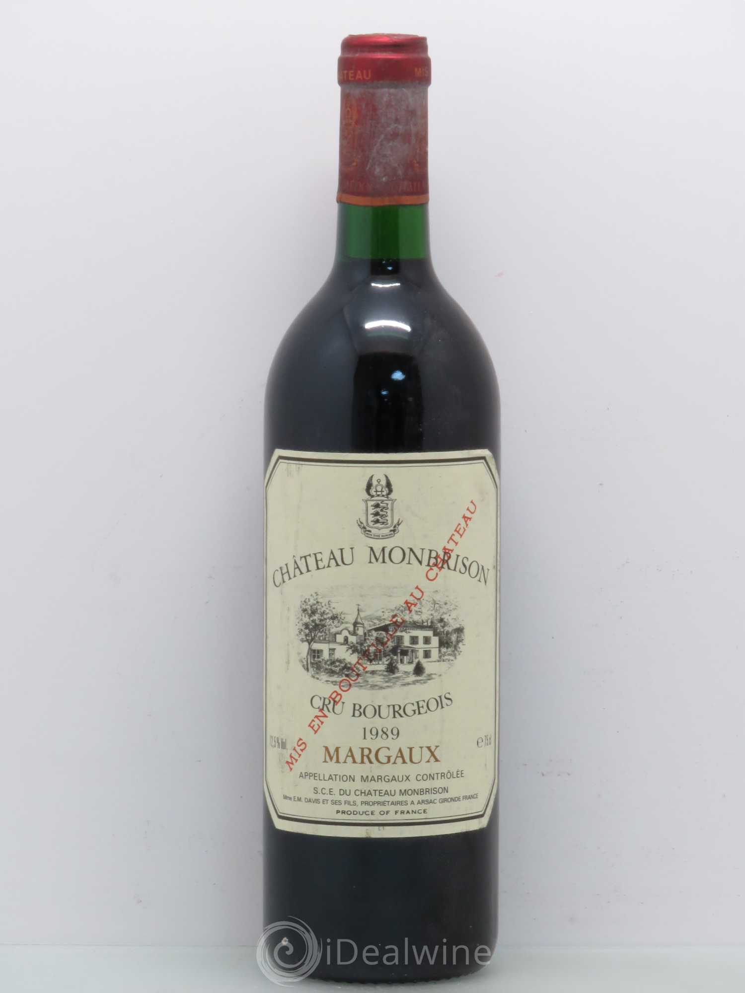 Château Monbrison 1989 - Lot de 1 bouteille - 0
