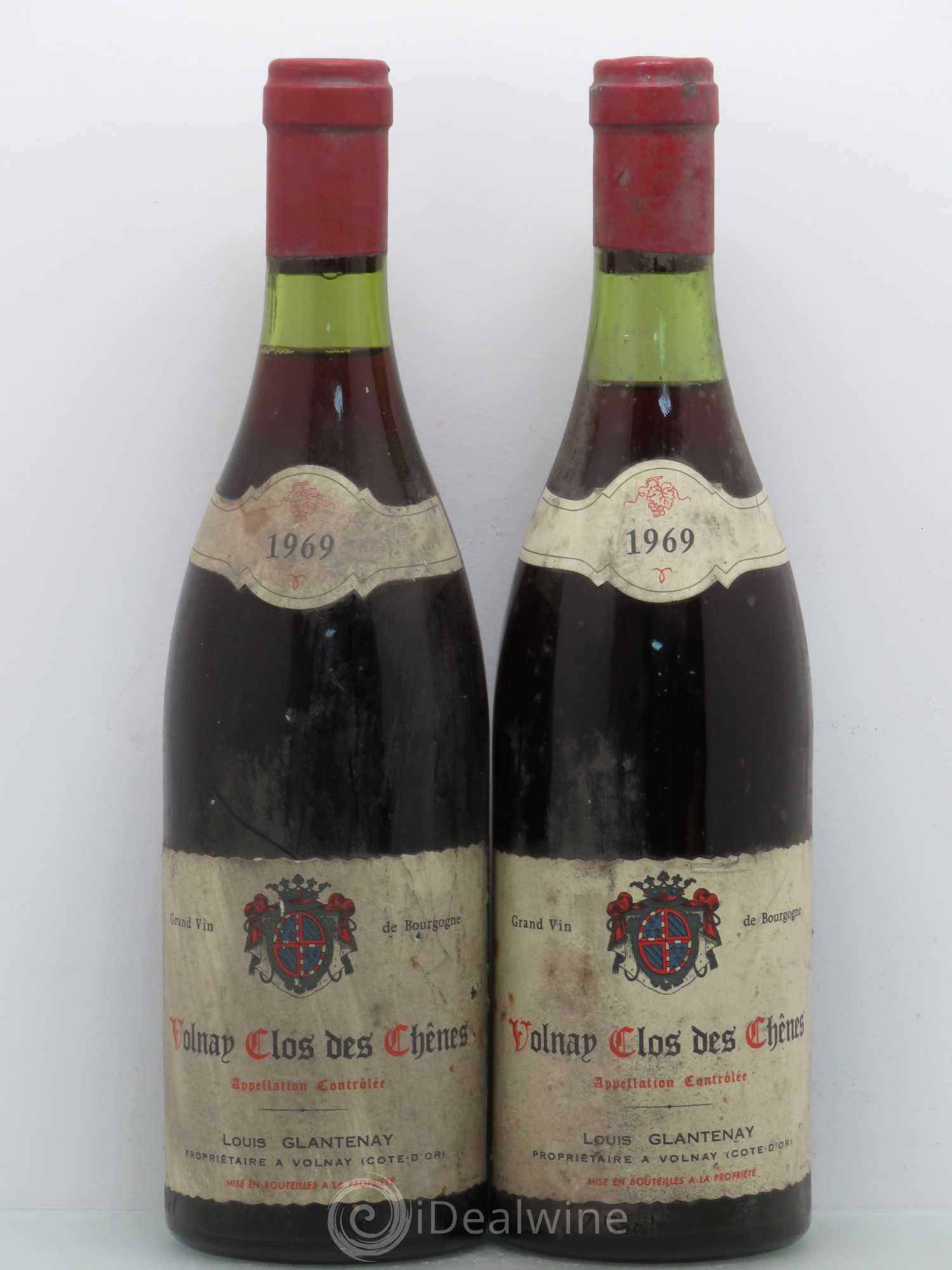 Volnay 1er Cru Clos Des Chenes Glantenay 1969 - Posten von 2 Flaschen - 0