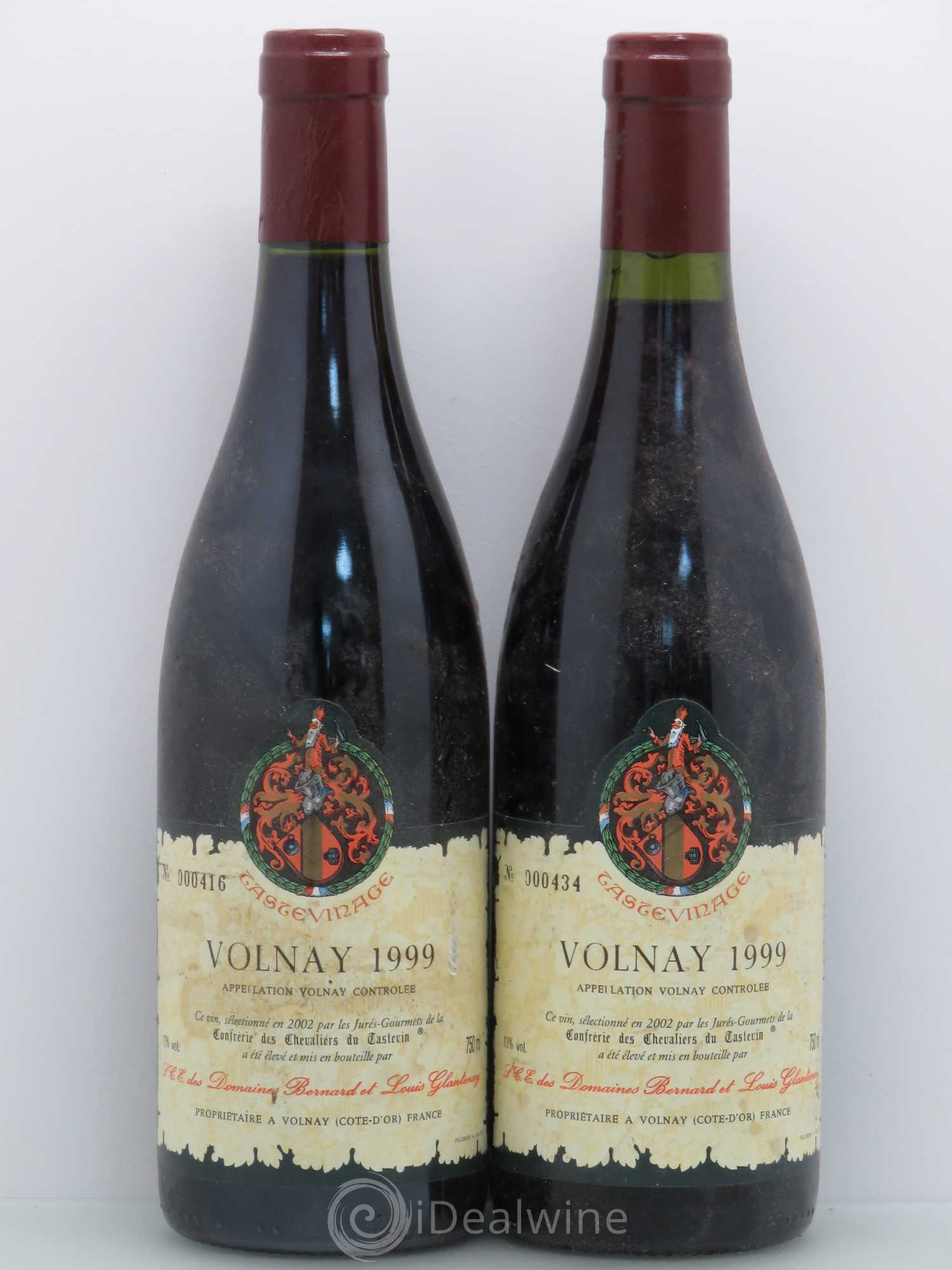 Volnay Tastevinage Glantenay 1999 - Posten von 2 Flaschen - 0