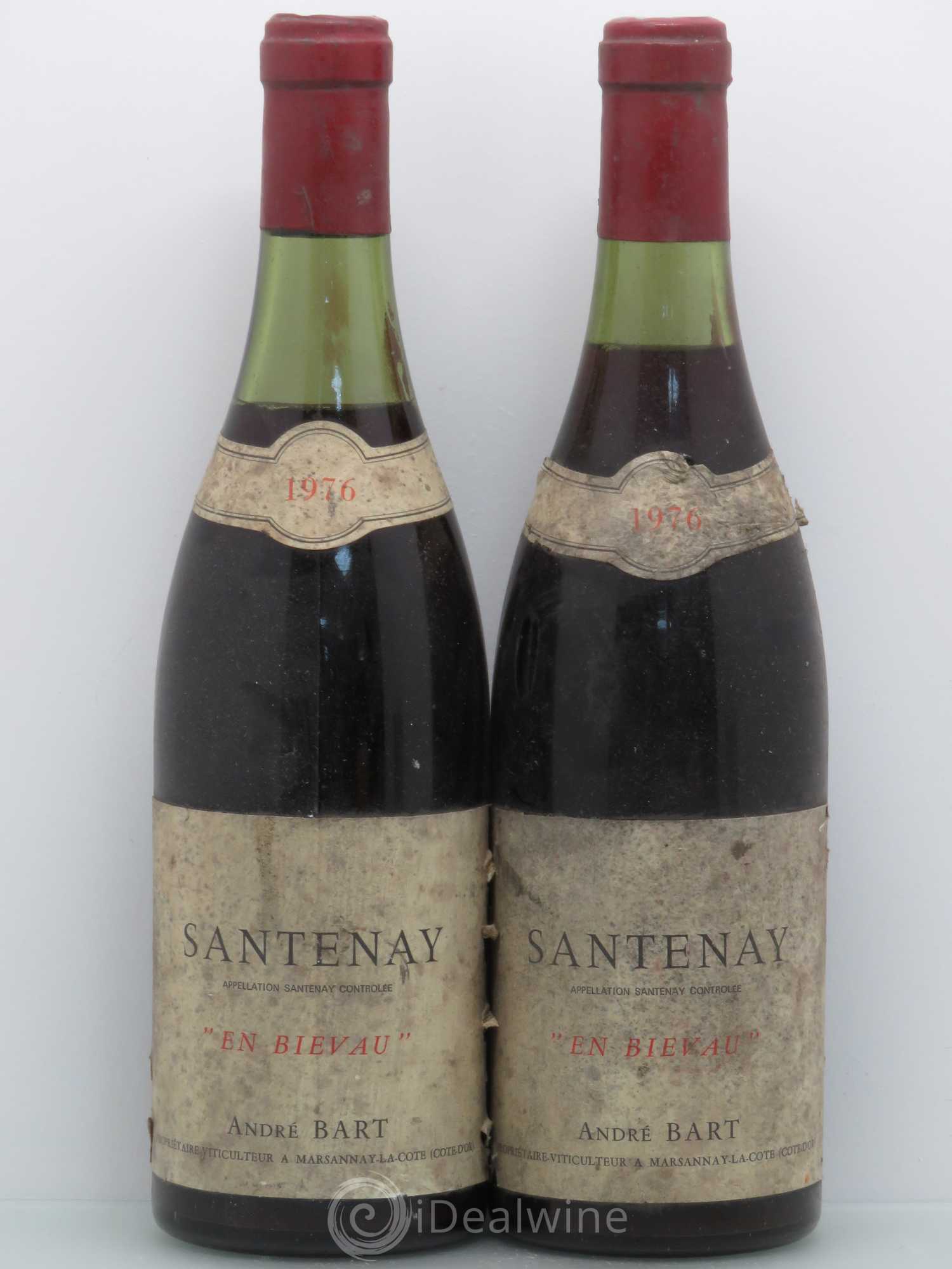 Santenay En Bievau - André Bart 1976 - Posten von 2 Flaschen - 0