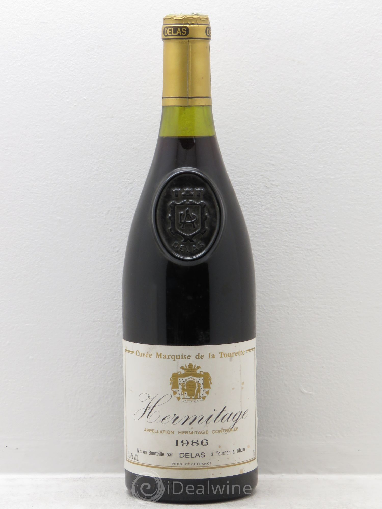 Hermitage Marquise de la Tourette Delas Frères 1986 - Lot de 1 bouteille - 0