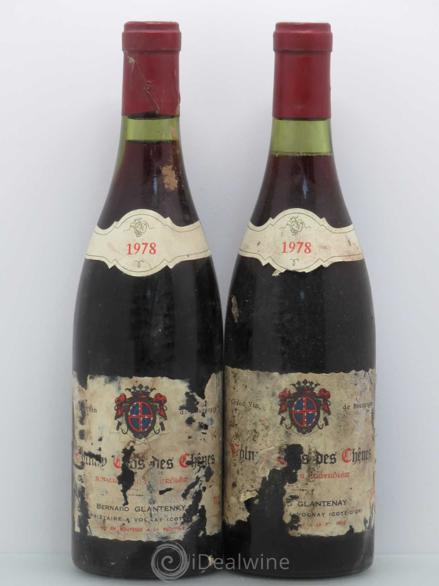 Volnay 1er Cru Clos Des Chenes Glantenay 1978 - Posten von 2 Flaschen - 0