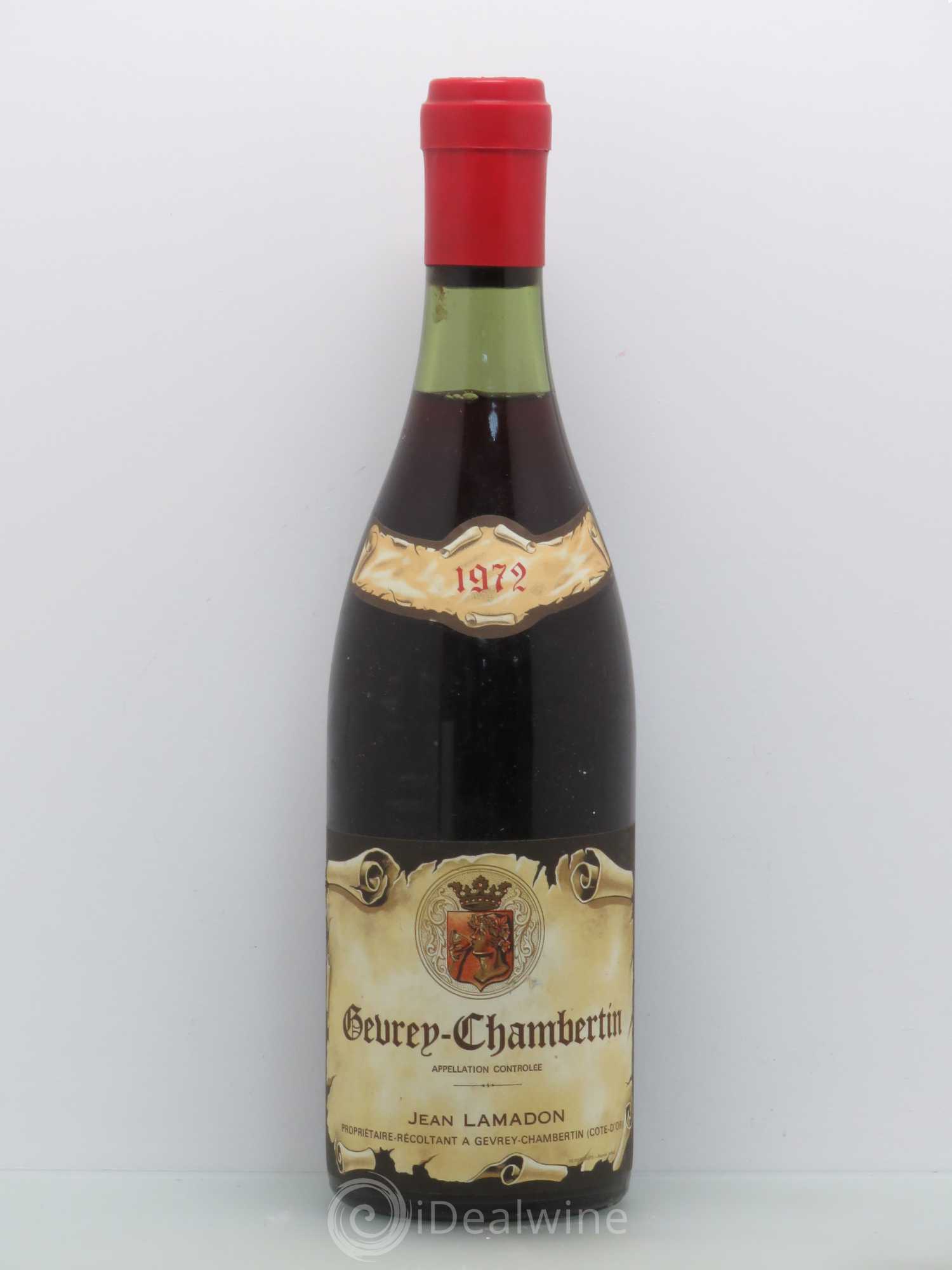 Gevrey-Chambertin J. Lamadon 1972 - Posten von 1 Flasche - 0